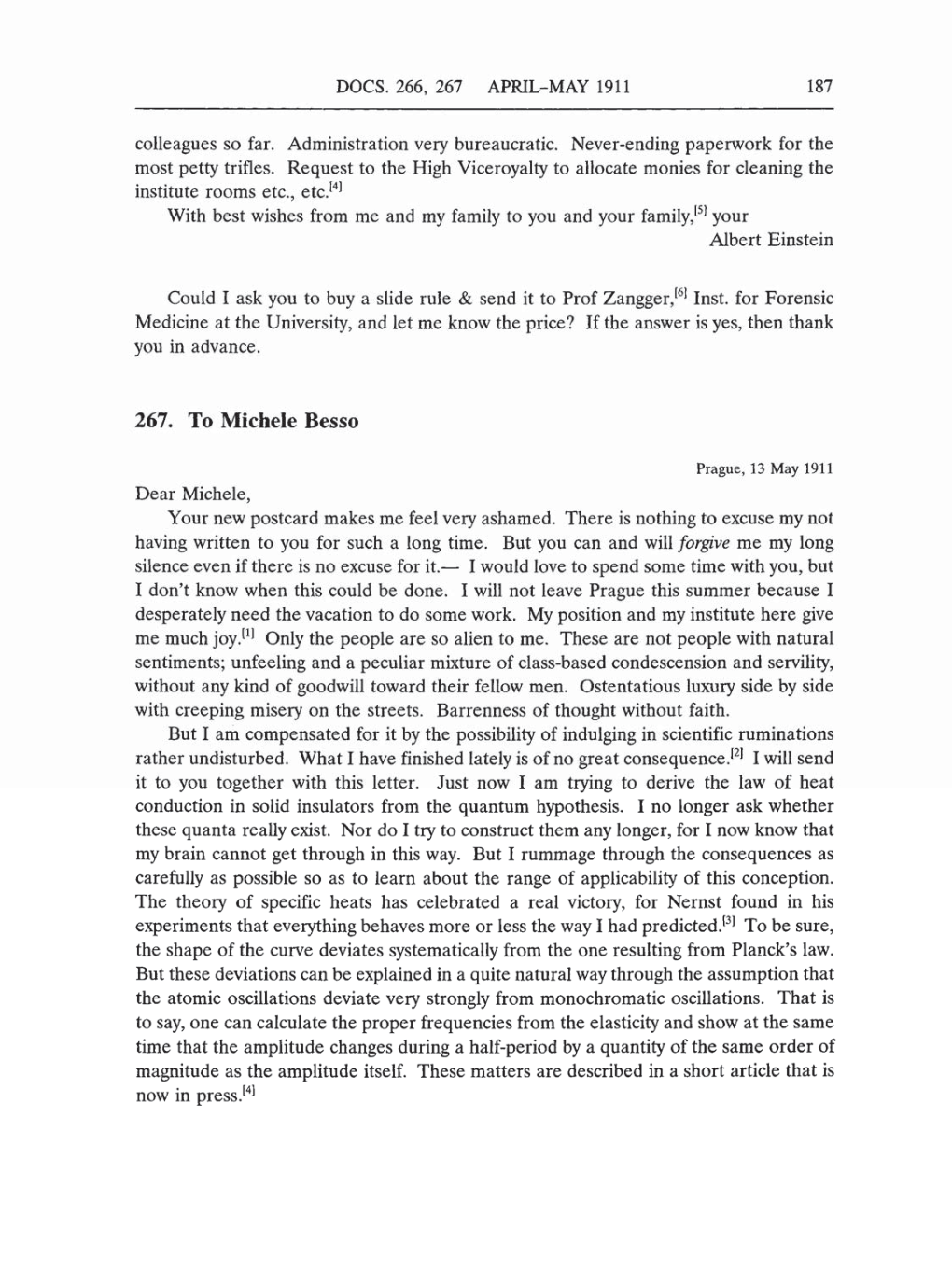 Volume 5: The Swiss Years: Correspondence, 1902-1914 (English translation supplement) page 187