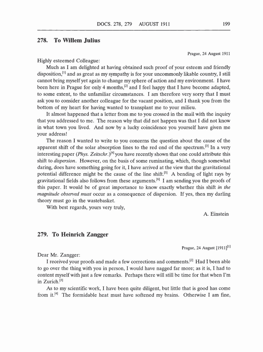 Volume 5: The Swiss Years: Correspondence, 1902-1914 (English translation supplement) page 199