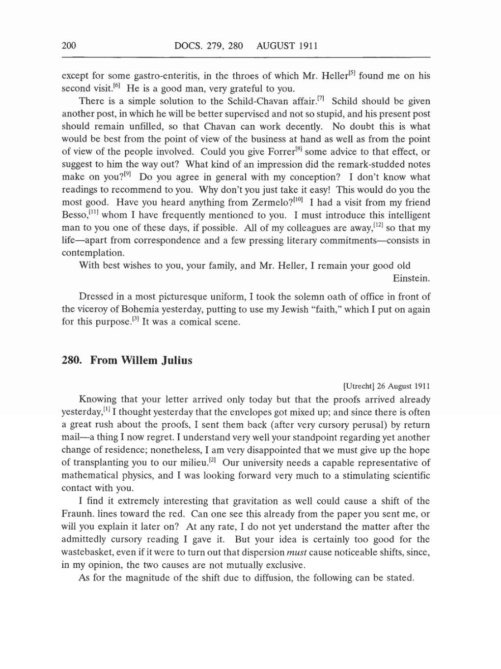 Volume 5: The Swiss Years: Correspondence, 1902-1914 (English translation supplement) page 200