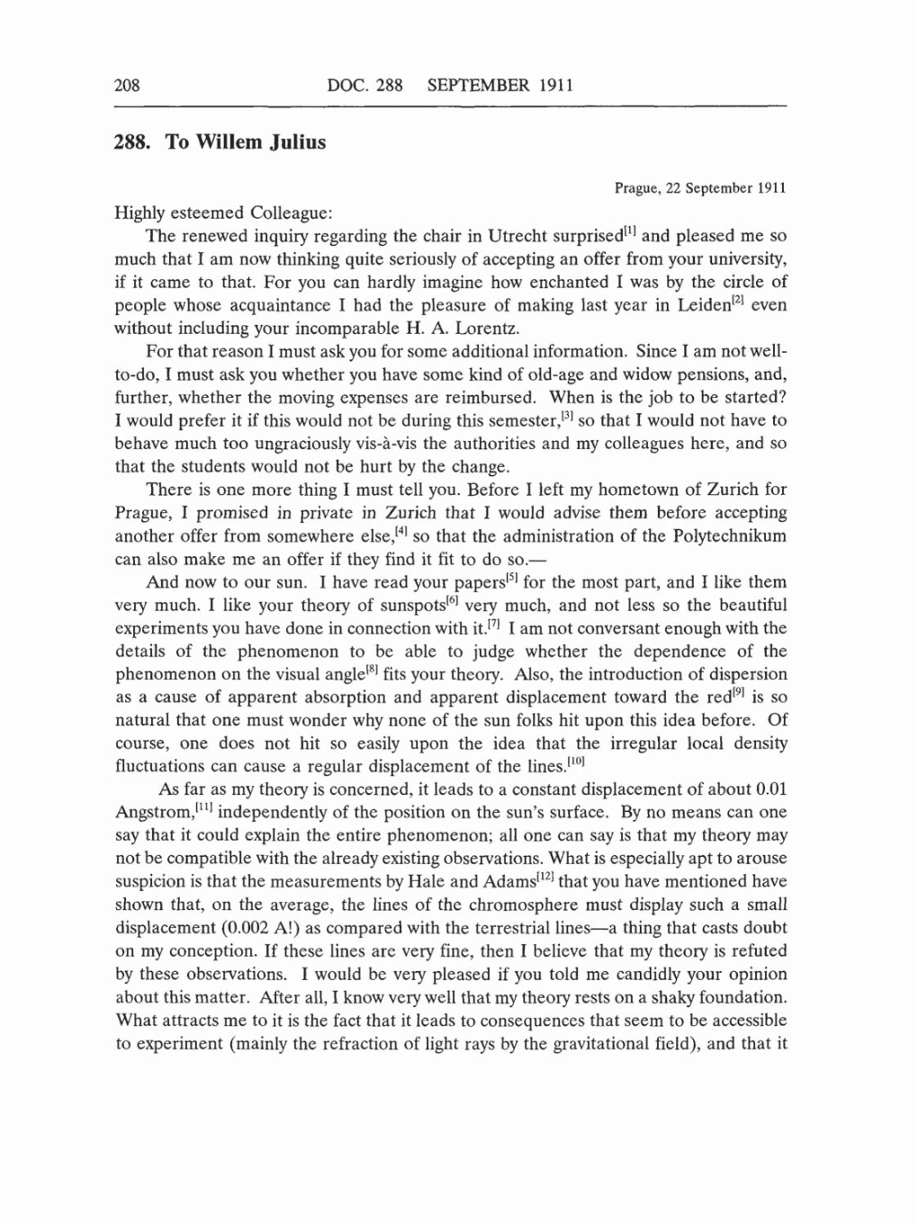 Volume 5: The Swiss Years: Correspondence, 1902-1914 (English translation supplement) page 208