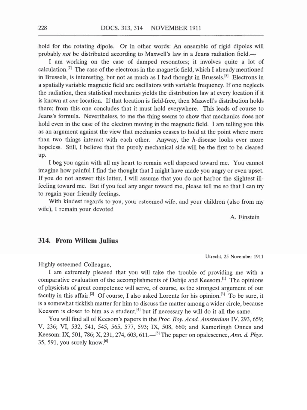 Volume 5: The Swiss Years: Correspondence, 1902-1914 (English translation supplement) page 228