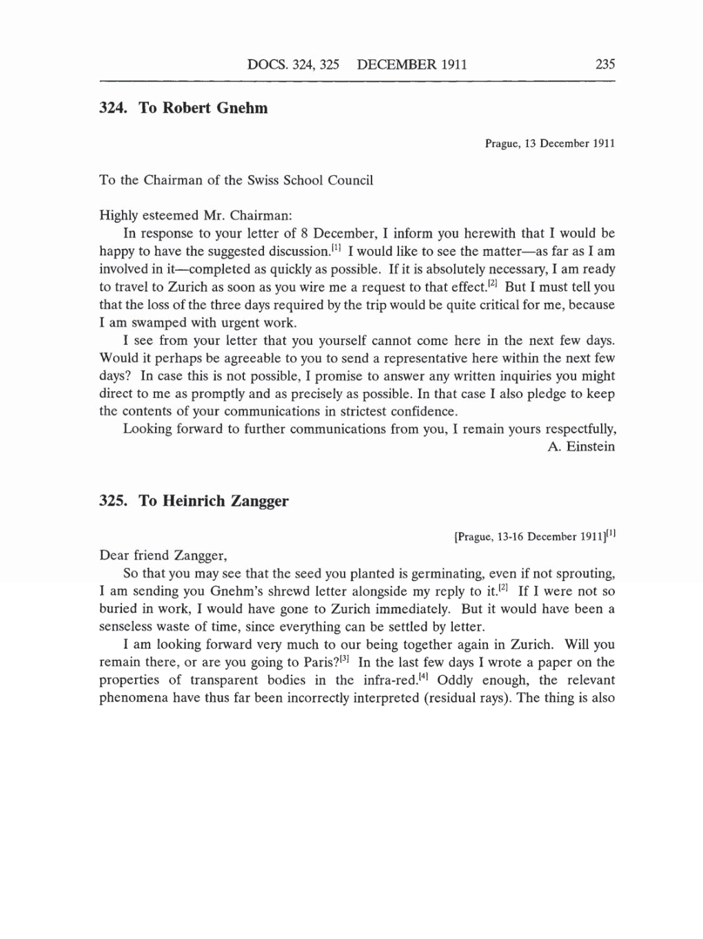 Volume 5: The Swiss Years: Correspondence, 1902-1914 (English translation supplement) page 235