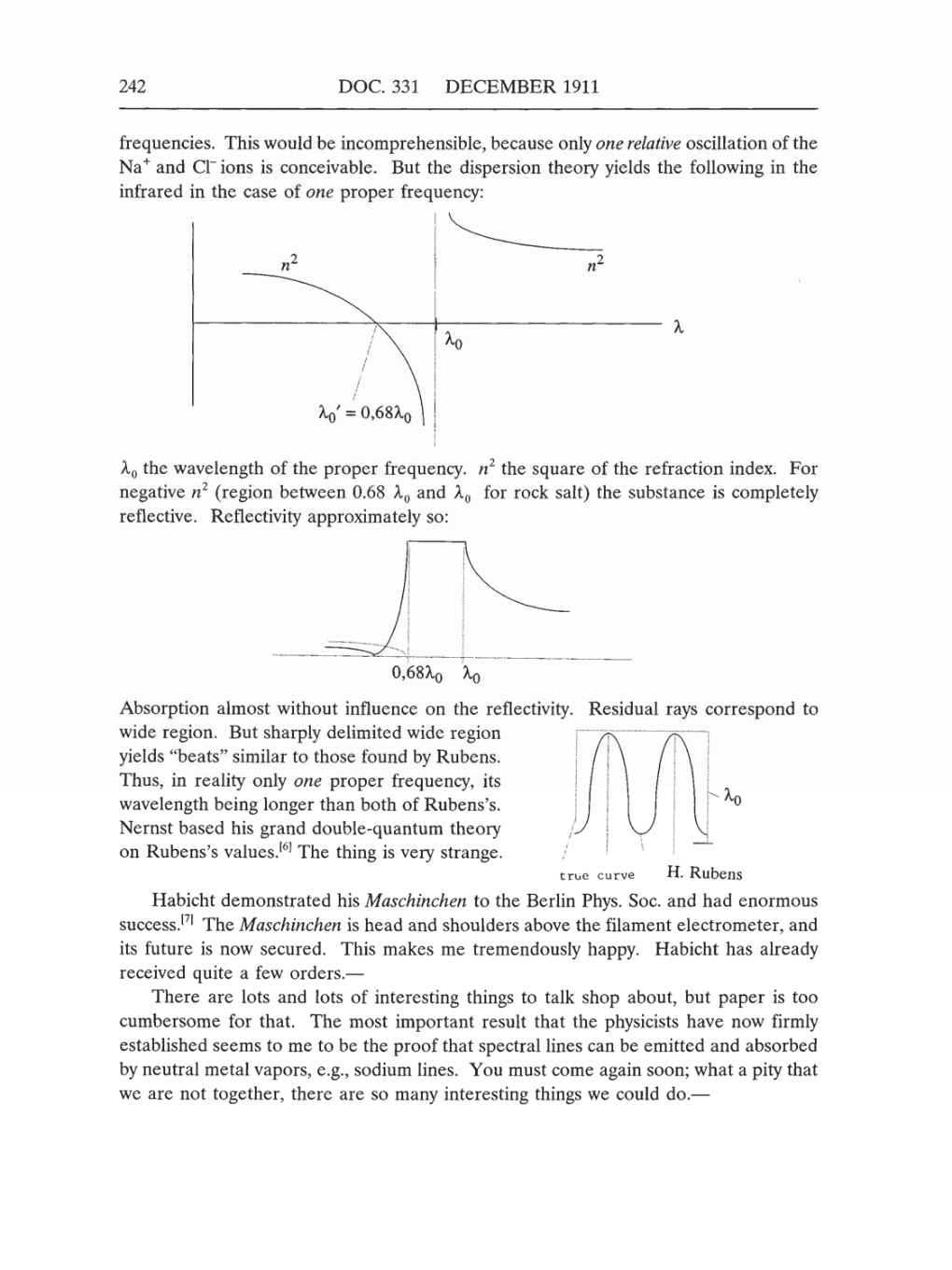 Volume 5: The Swiss Years: Correspondence, 1902-1914 (English translation supplement) page 242