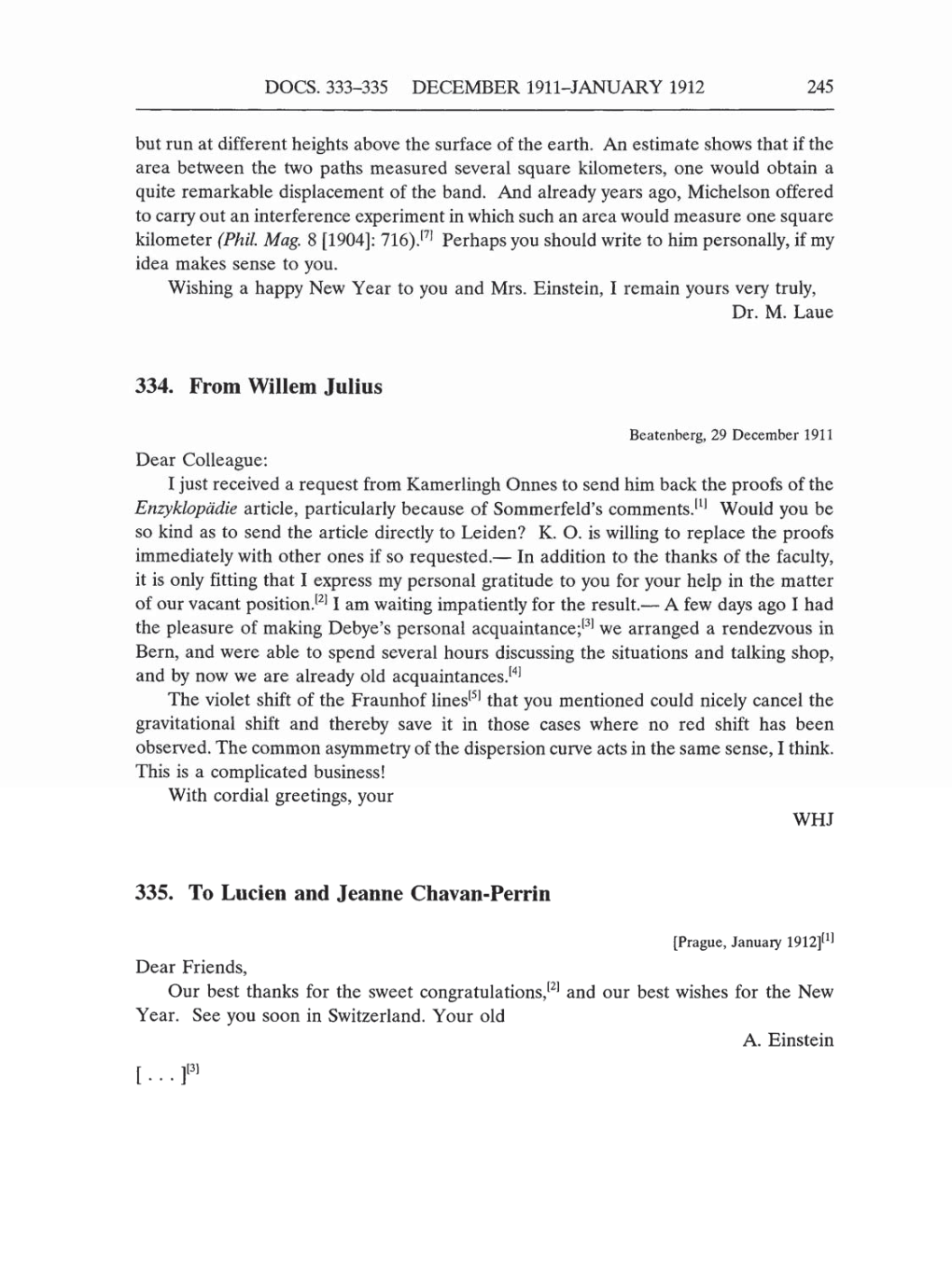 Volume 5: The Swiss Years: Correspondence, 1902-1914 (English translation supplement) page 245