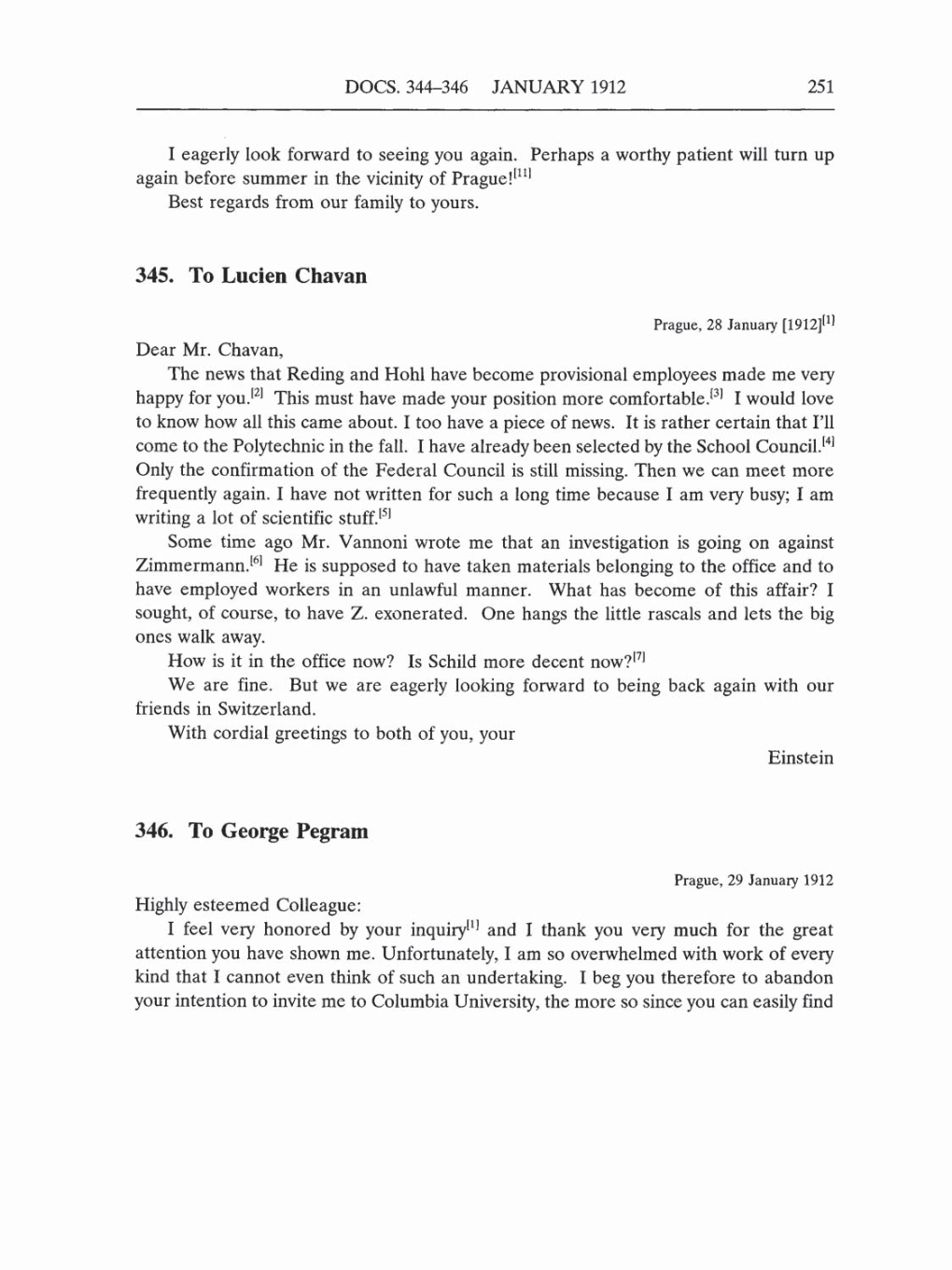 Volume 5: The Swiss Years: Correspondence, 1902-1914 (English translation supplement) page 251