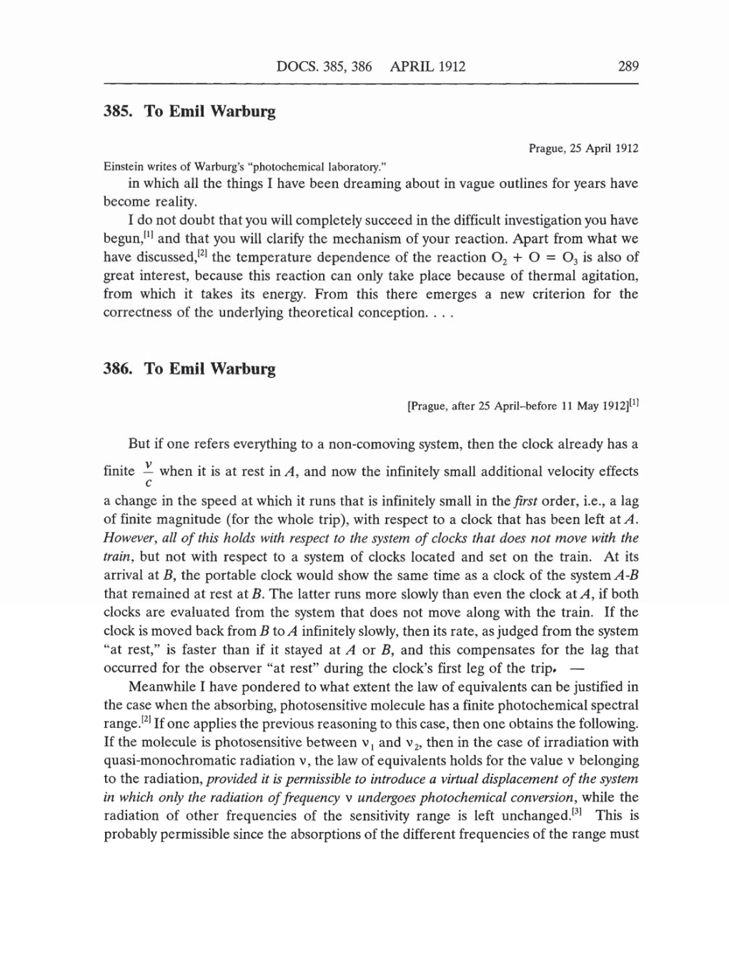 Volume 5: The Swiss Years: Correspondence, 1902-1914 (English translation supplement) page 289