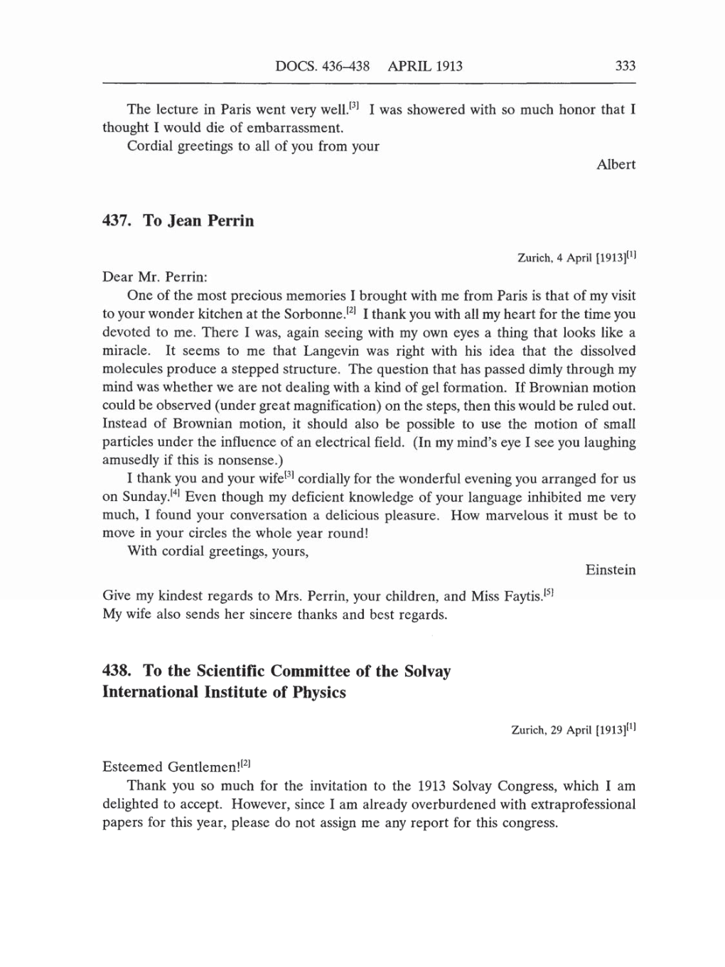 Volume 5: The Swiss Years: Correspondence, 1902-1914 (English translation supplement) page 333