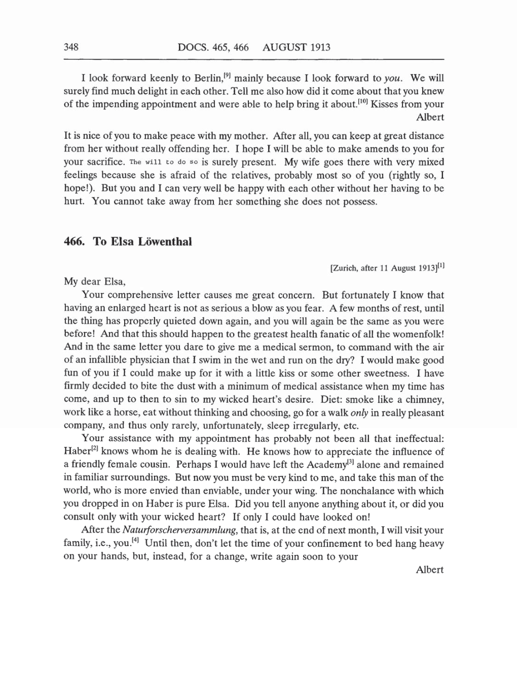 Volume 5: The Swiss Years: Correspondence, 1902-1914 (English translation supplement) page 348