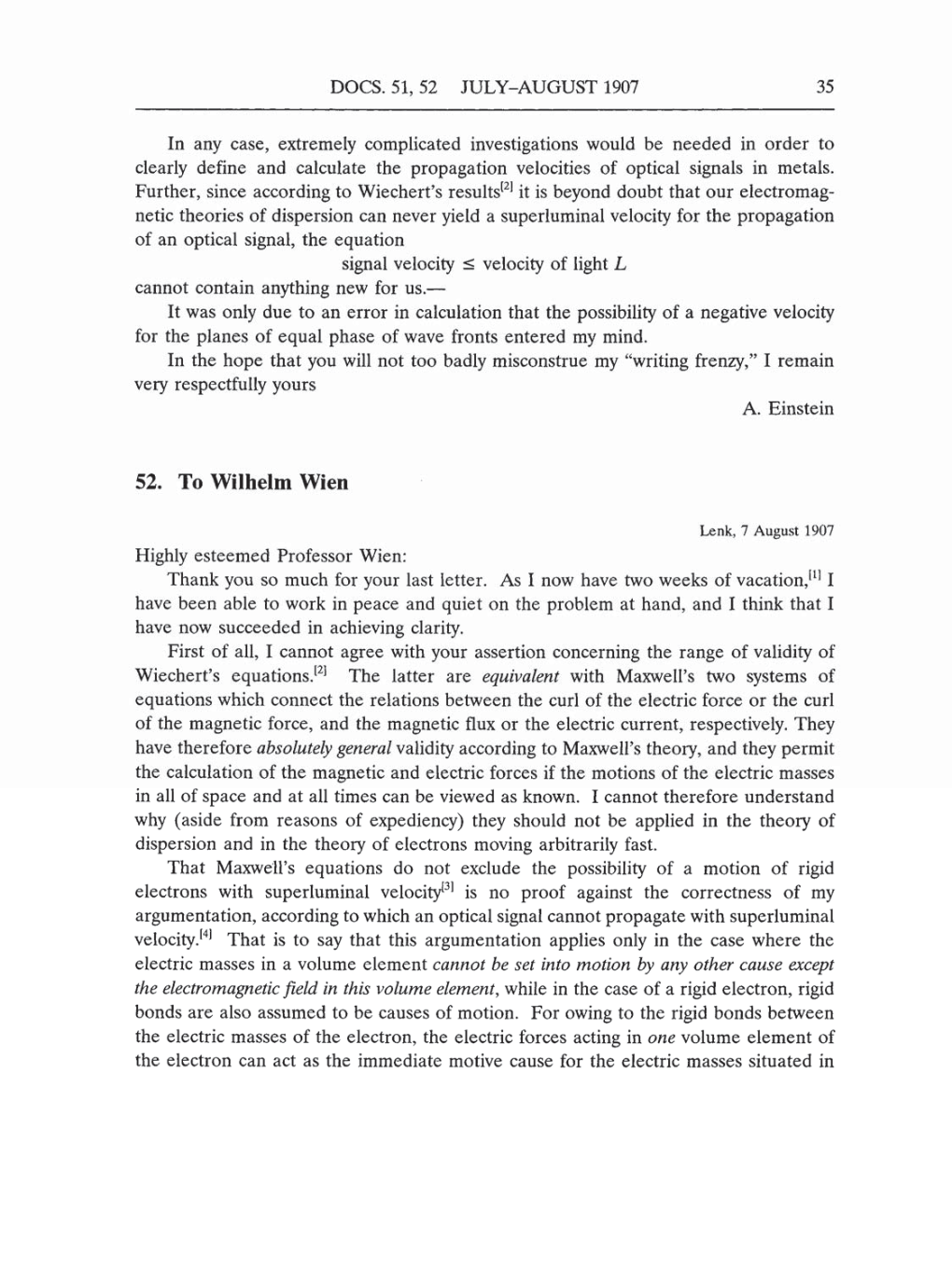 Volume 5: The Swiss Years: Correspondence, 1902-1914 (English translation supplement) page 35