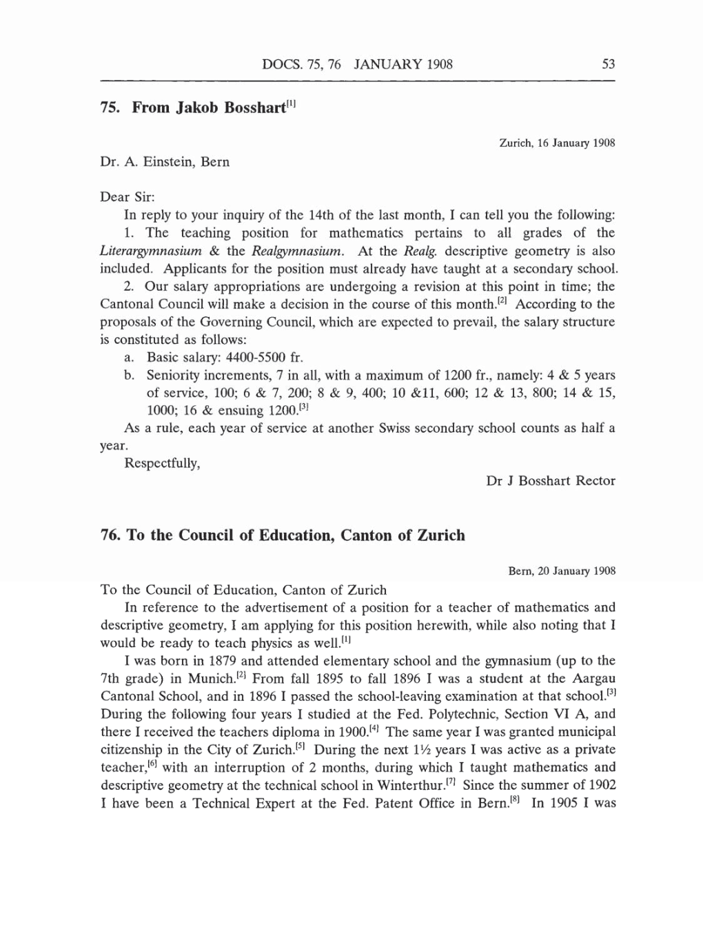 Volume 5: The Swiss Years: Correspondence, 1902-1914 (English translation supplement) page 53