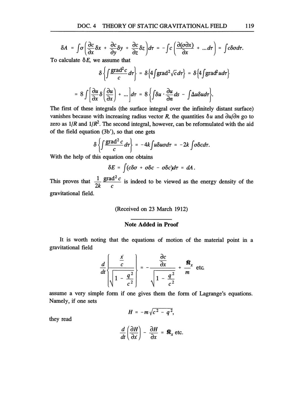 Volume 4: The Swiss Years: Writings 1912-1914 (English translation supplement) page 119