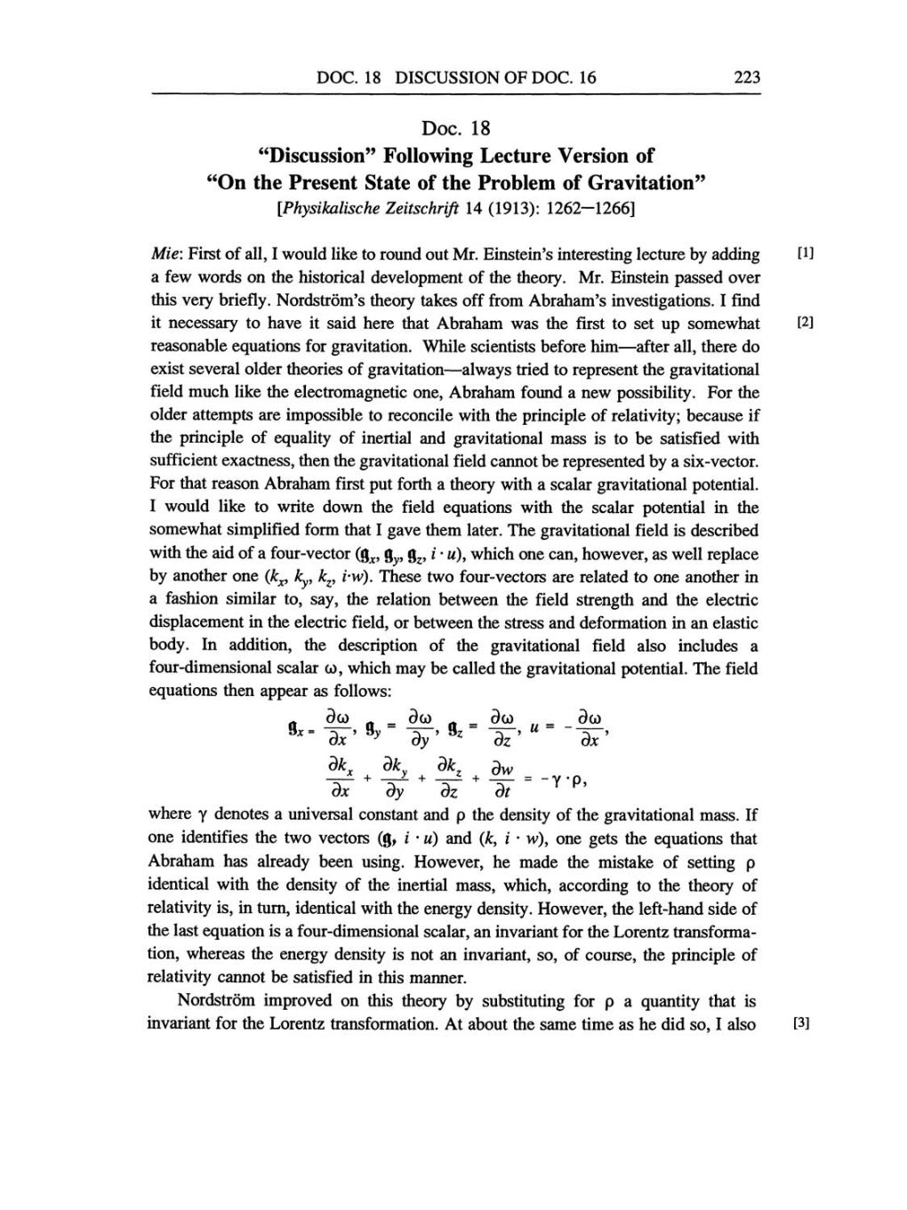 Volume 4: The Swiss Years: Writings 1912-1914 (English translation supplement) page 223