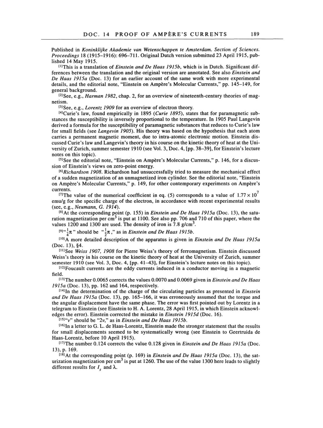 Volume 6: The Berlin Years: Writings, 1914-1917 page 189