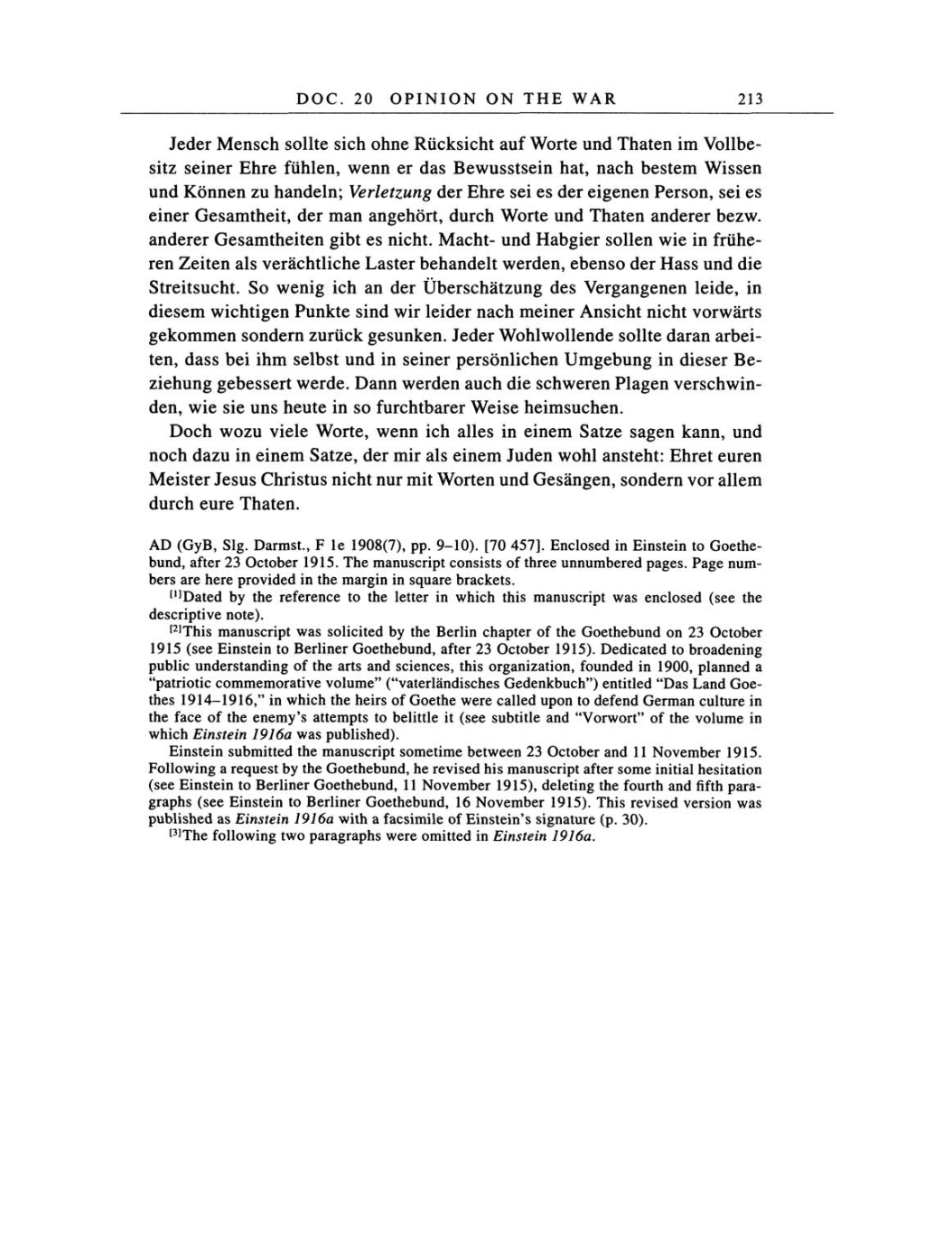 Volume 6: The Berlin Years: Writings, 1914-1917 page 213