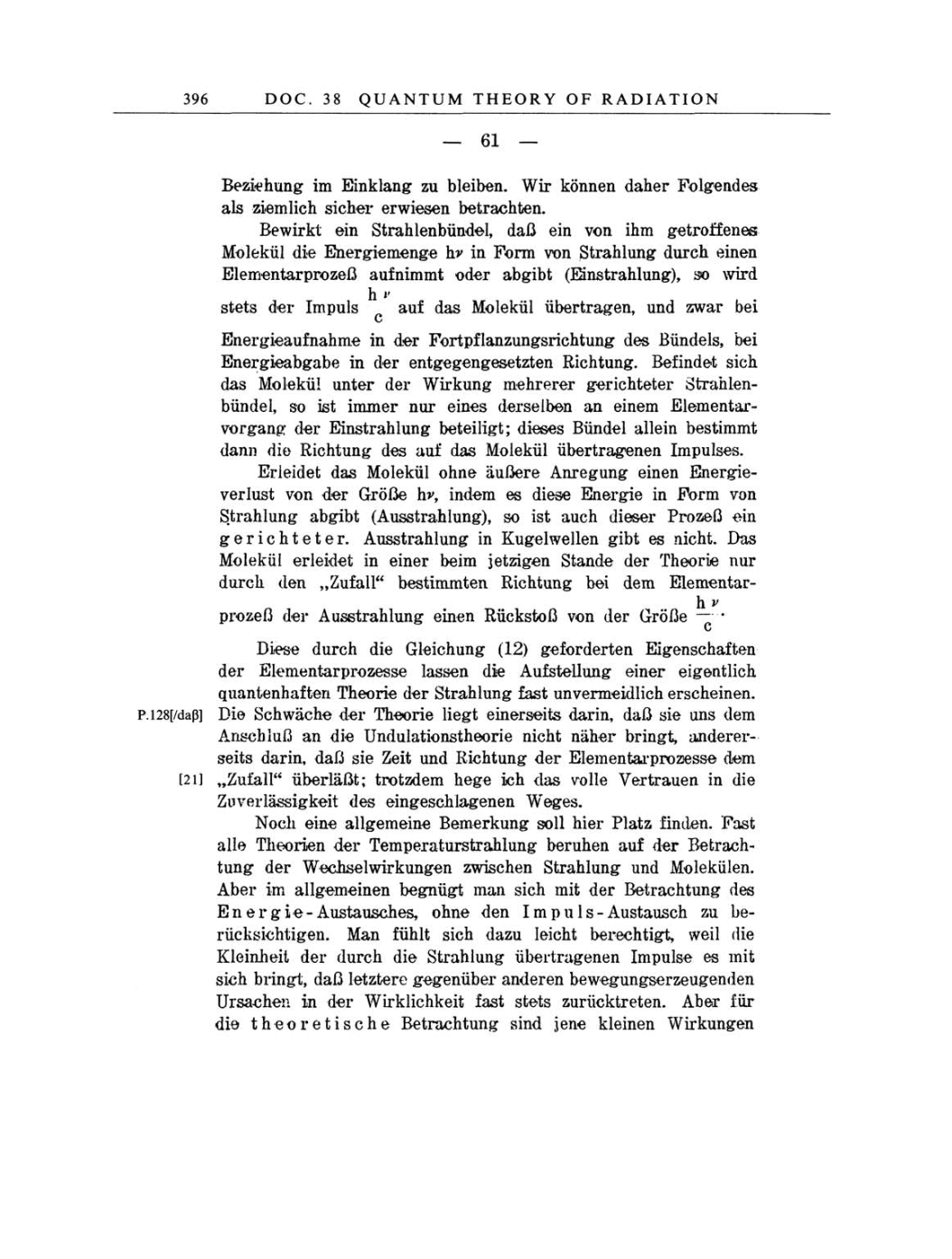 Volume 6: The Berlin Years: Writings, 1914-1917 page 396