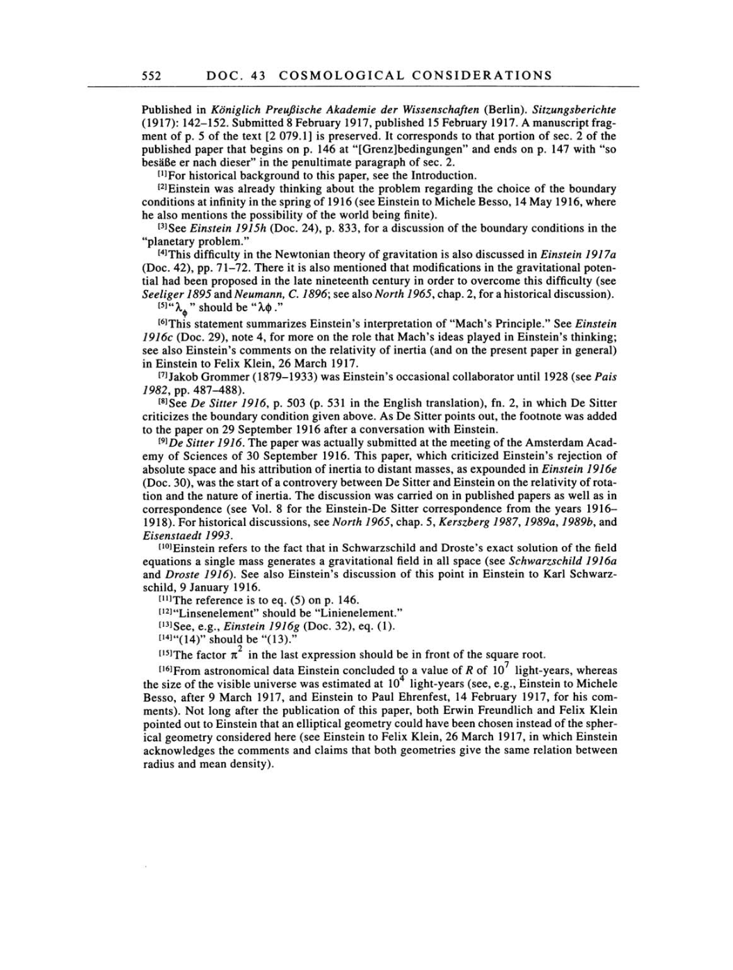 Volume 6: The Berlin Years: Writings, 1914-1917 page 552