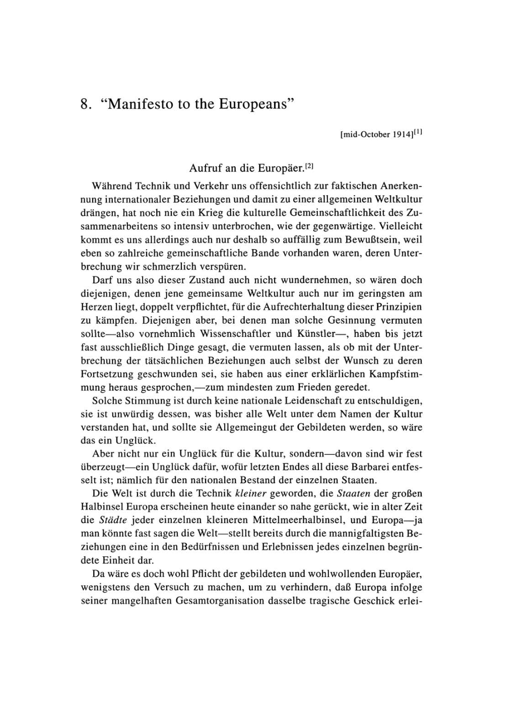 Volume 6: The Berlin Years: Writings, 1914-1917 page 69