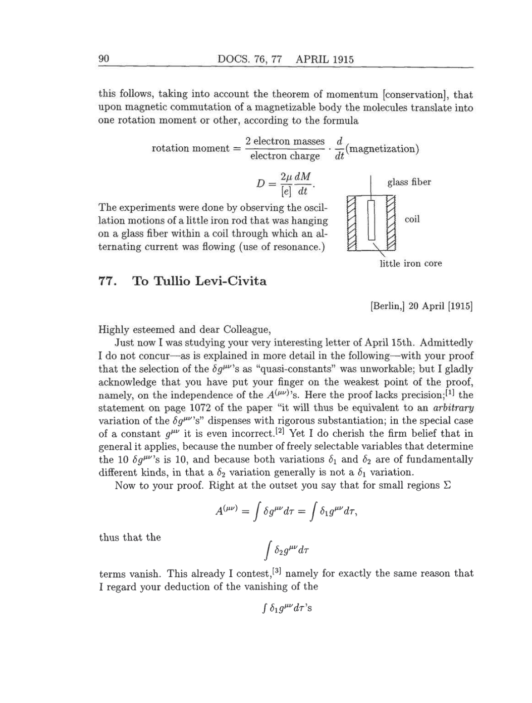 Volume 8: The Berlin Years: Correspondence, 1914-1918 (English translation supplement) page 90