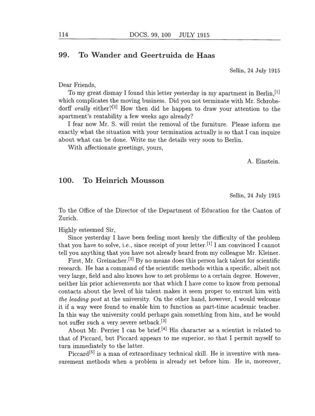 Volume 8: The Berlin Years: Correspondence, 1914-1918 (English translation supplement) page 114