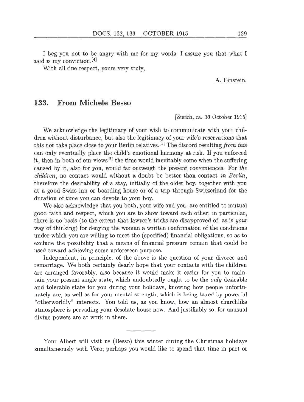 Volume 8: The Berlin Years: Correspondence, 1914-1918 (English translation supplement) page 139
