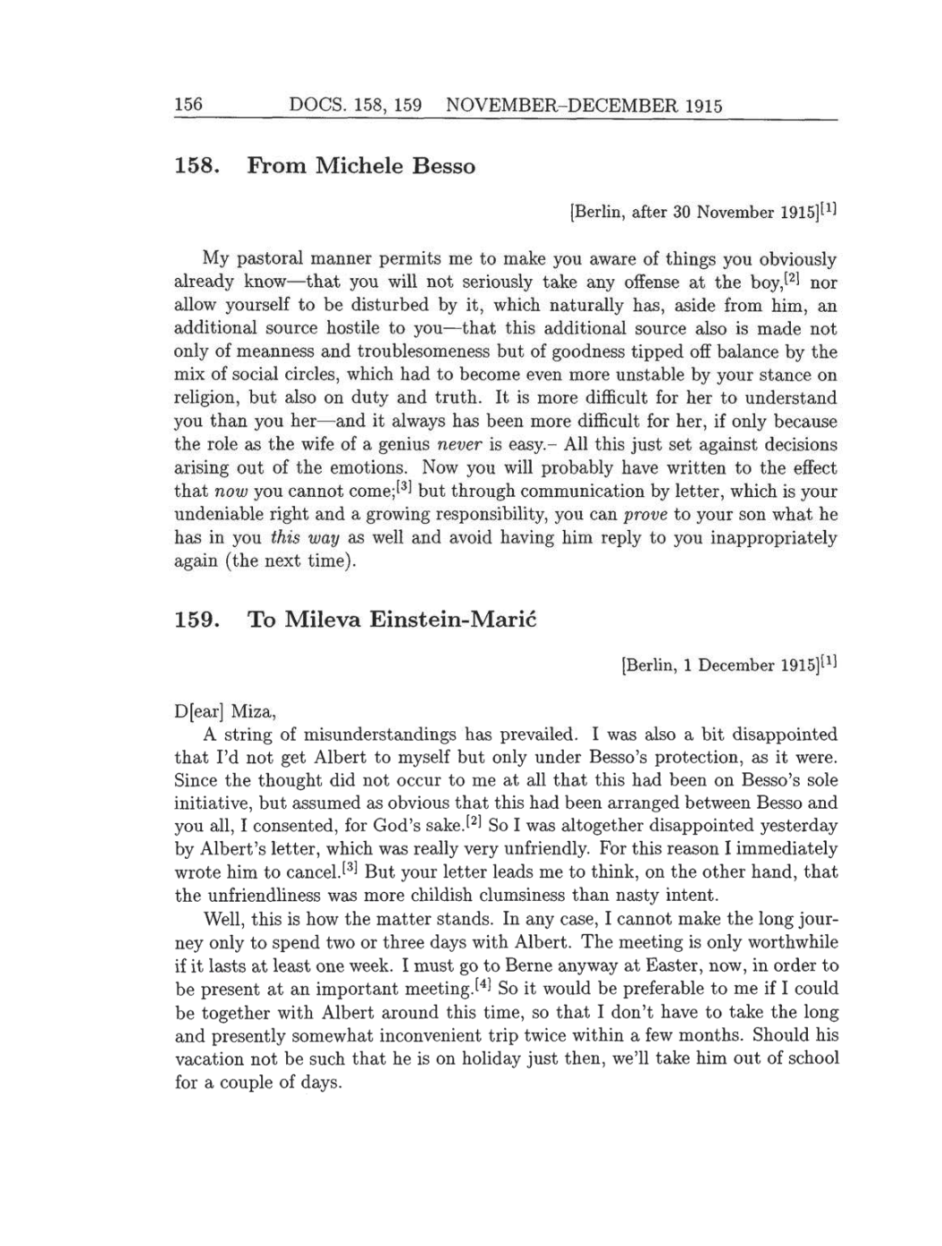 Volume 8: The Berlin Years: Correspondence, 1914-1918 (English translation supplement) page 156