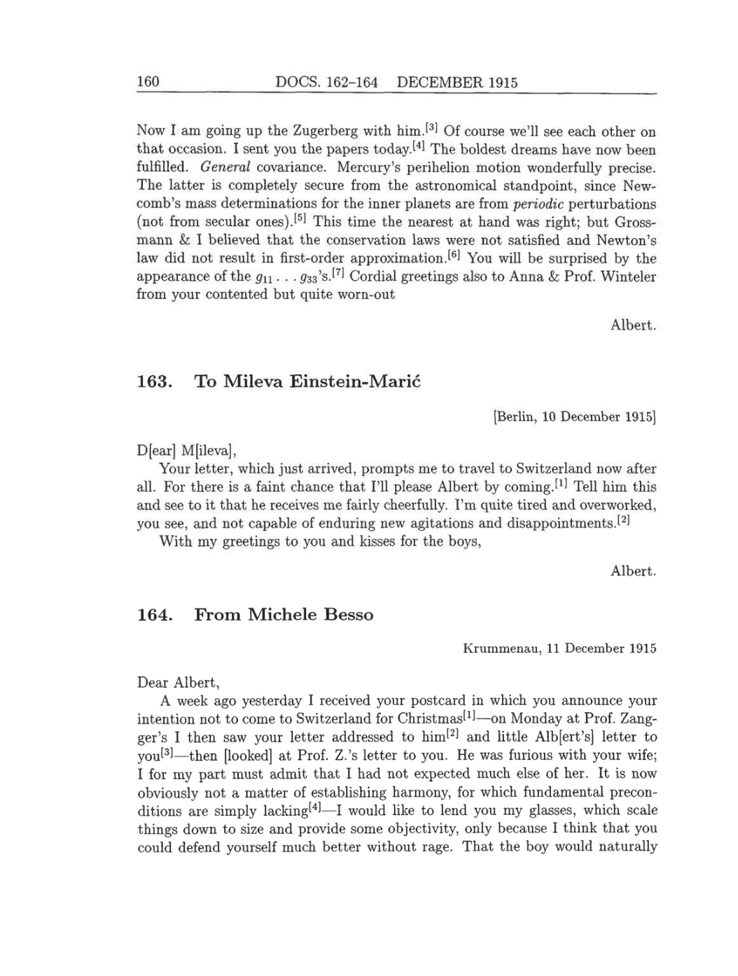 Volume 8: The Berlin Years: Correspondence, 1914-1918 (English translation supplement) page 160