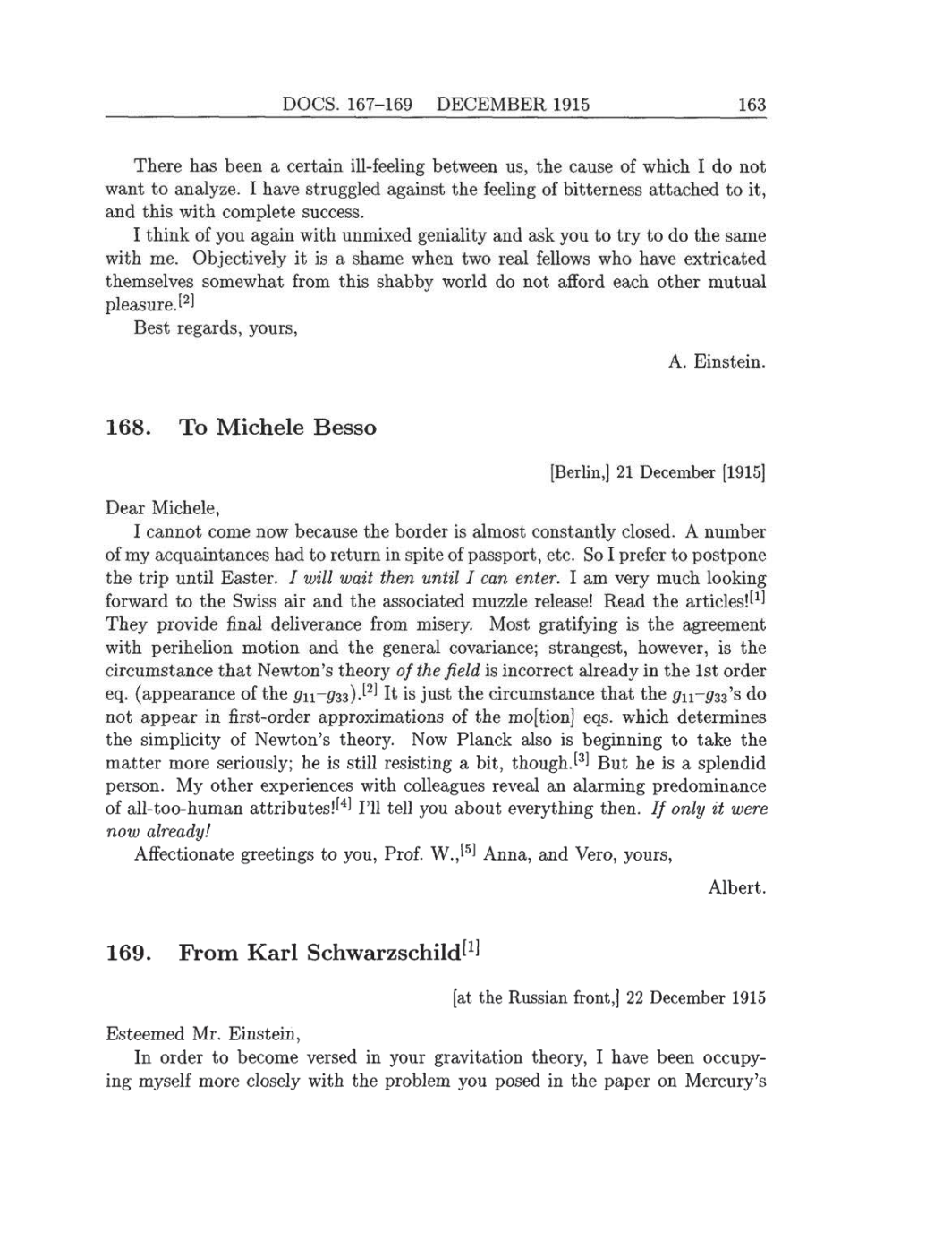 Volume 8: The Berlin Years: Correspondence, 1914-1918 (English translation supplement) page 163