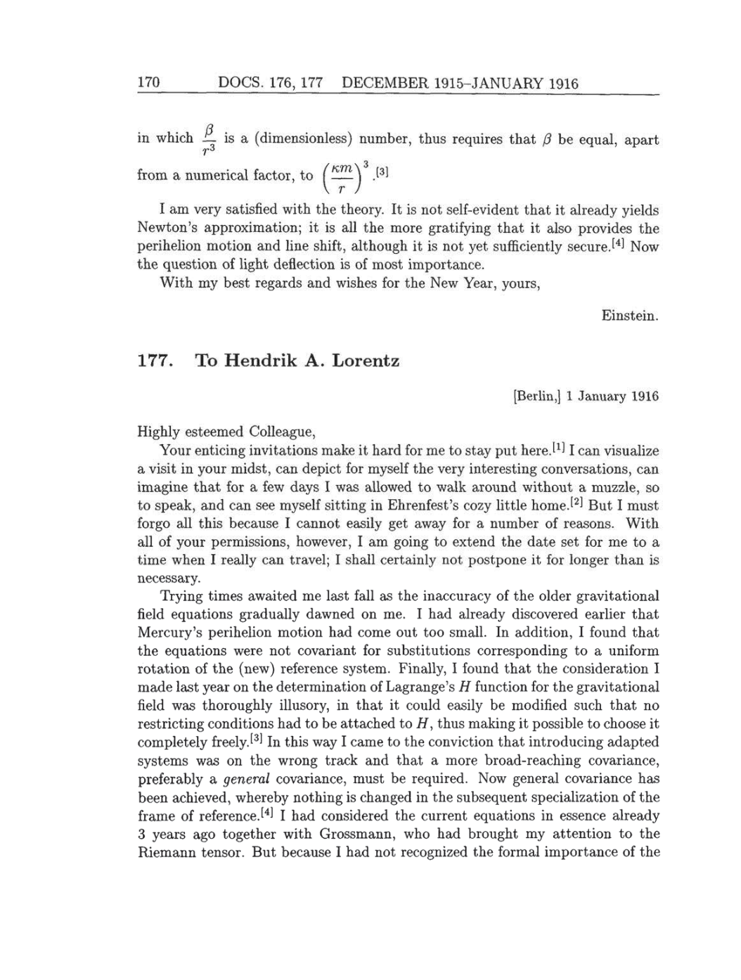 Volume 8: The Berlin Years: Correspondence, 1914-1918 (English translation supplement) page 170