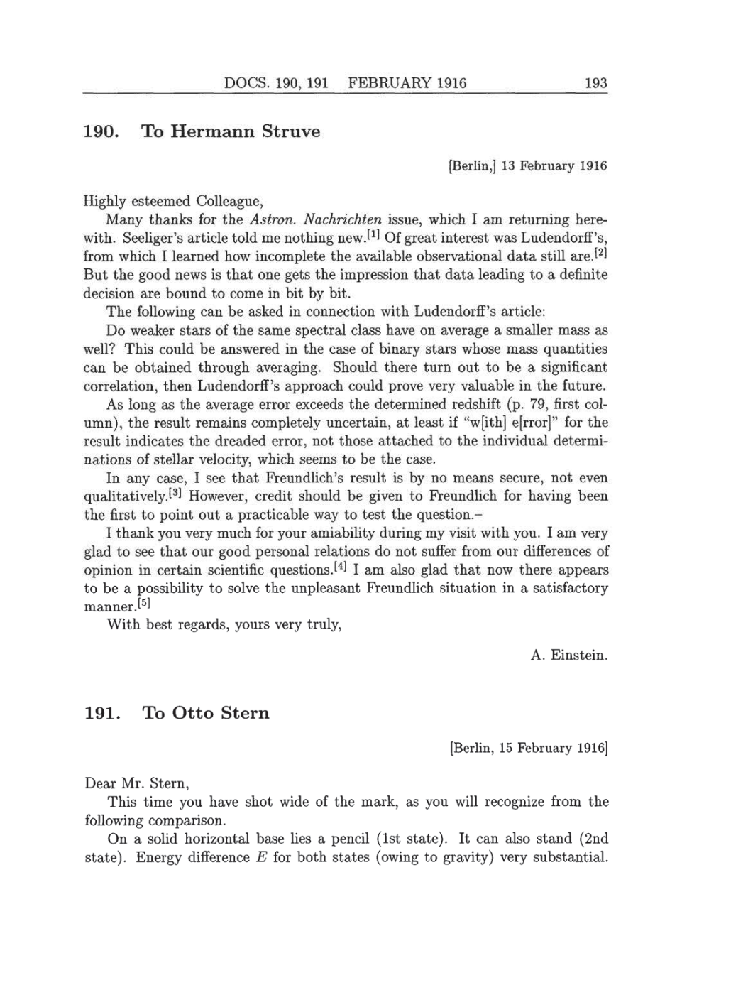 Volume 8: The Berlin Years: Correspondence, 1914-1918 (English translation supplement) page 193