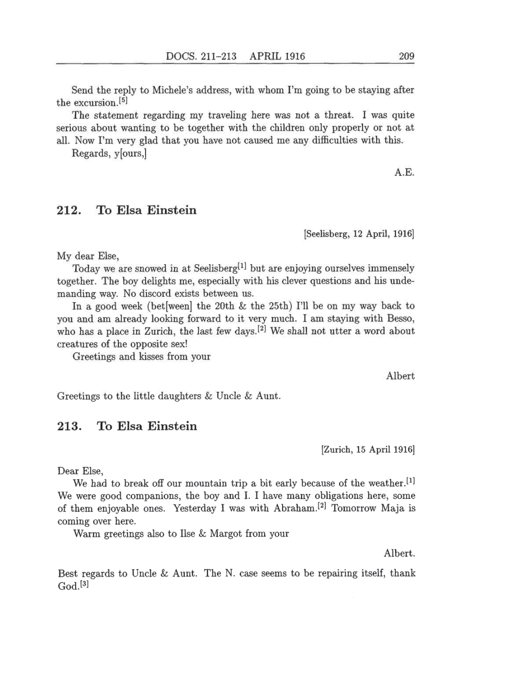Volume 8: The Berlin Years: Correspondence, 1914-1918 (English translation supplement) page 209