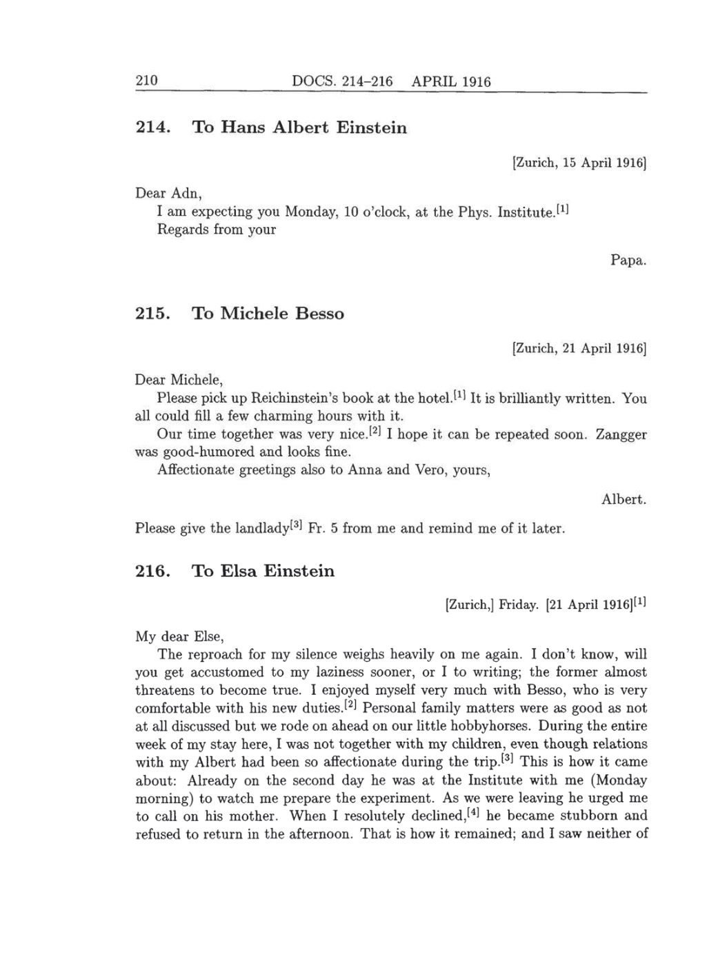 Volume 8: The Berlin Years: Correspondence, 1914-1918 (English translation supplement) page 210