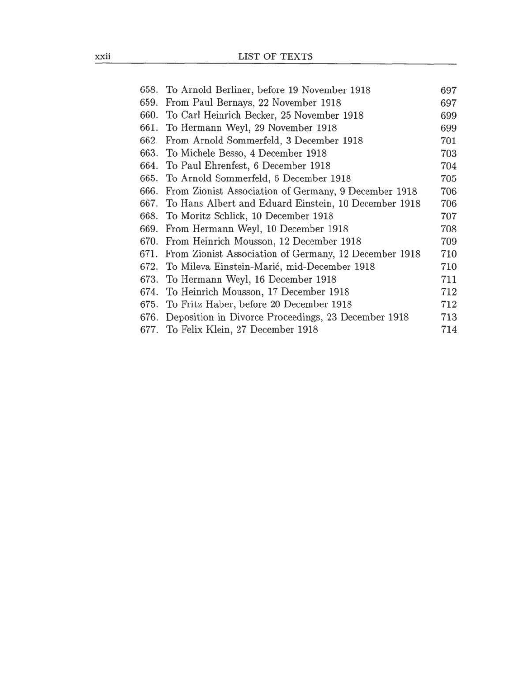 Volume 8: The Berlin Years: Correspondence, 1914-1918 (English translation supplement) page xxii