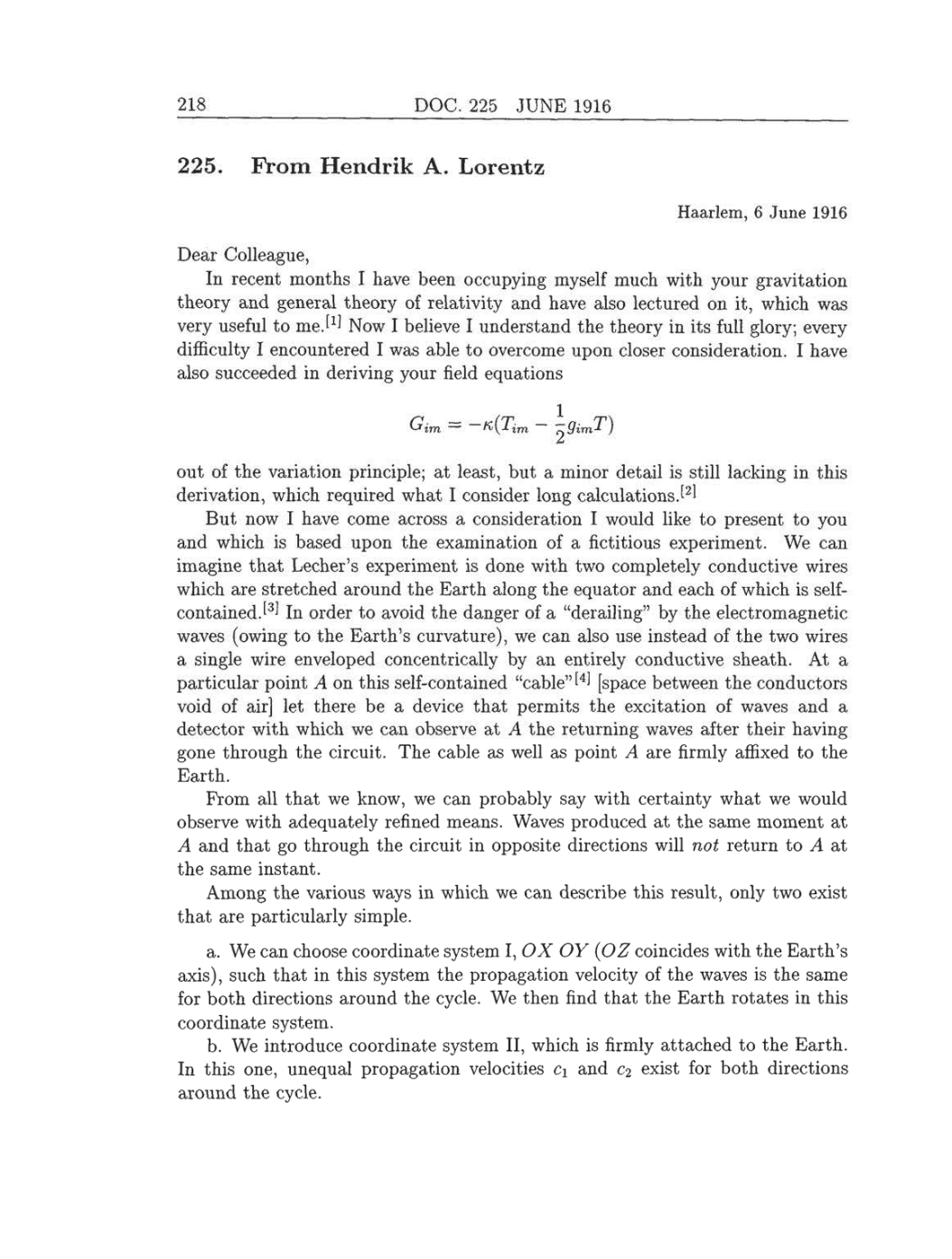 Volume 8: The Berlin Years: Correspondence, 1914-1918 (English translation supplement) page 218