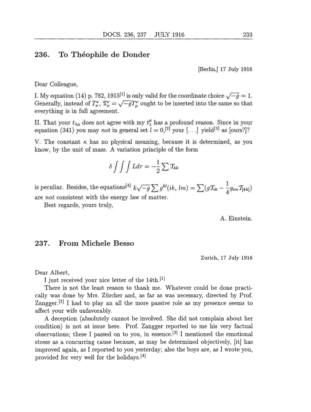 Volume 8: The Berlin Years: Correspondence, 1914-1918 (English translation supplement) page 233