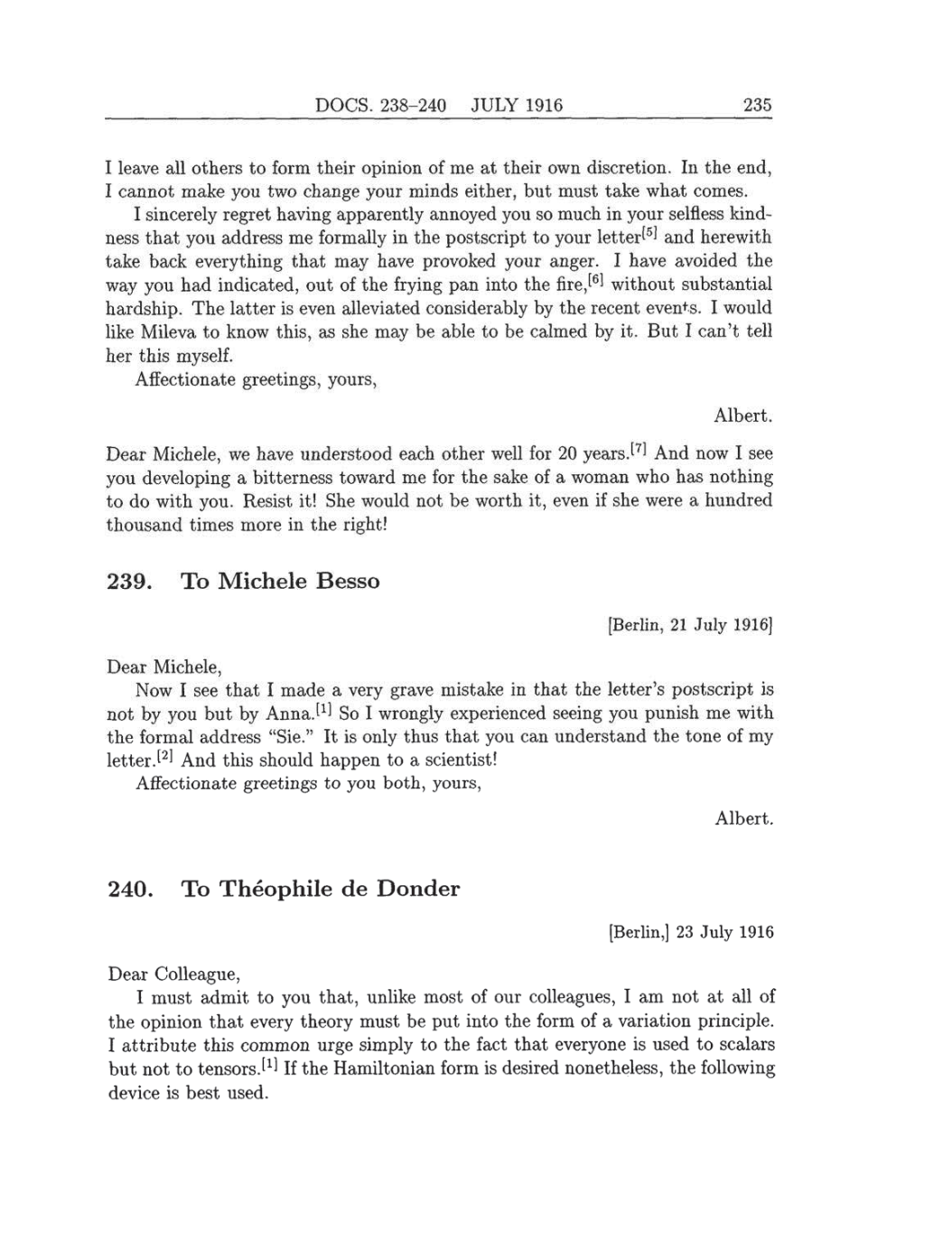 Volume 8: The Berlin Years: Correspondence, 1914-1918 (English translation supplement) page 235