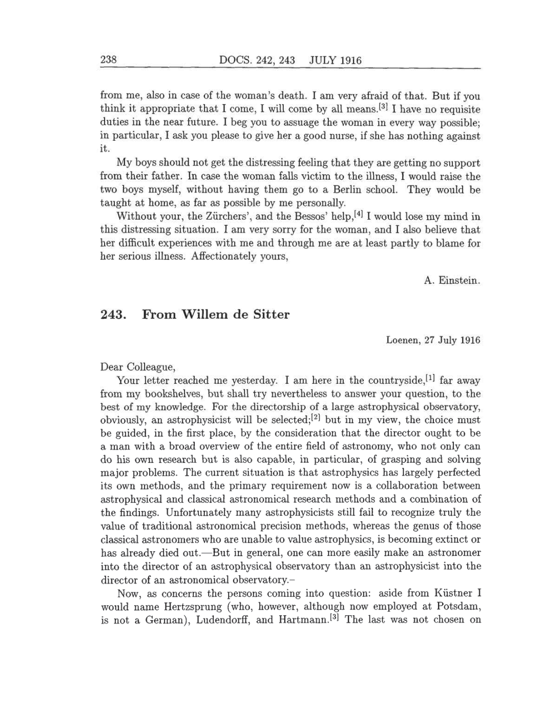 Volume 8: The Berlin Years: Correspondence, 1914-1918 (English translation supplement) page 238