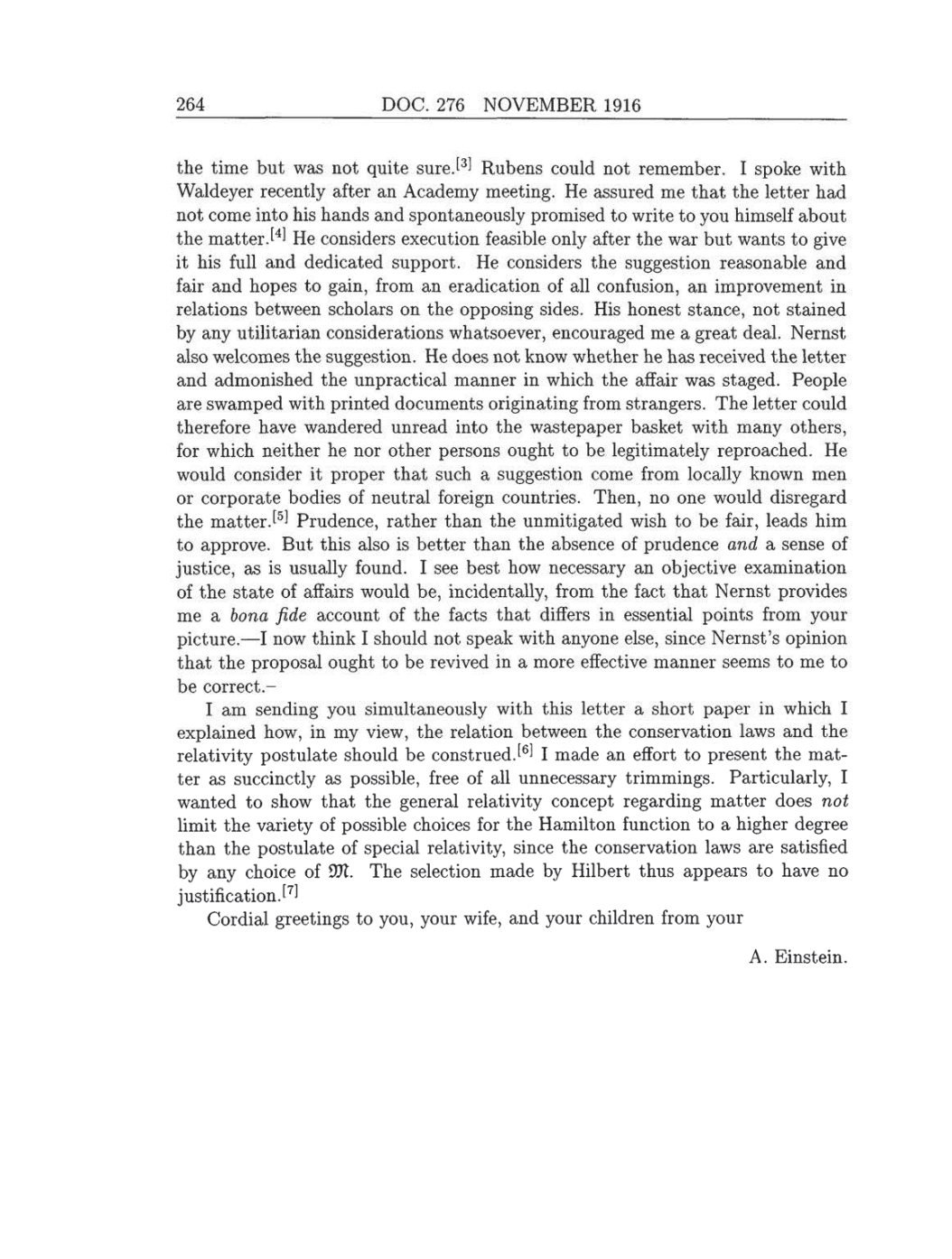 Volume 8: The Berlin Years: Correspondence, 1914-1918 (English translation supplement) page 264