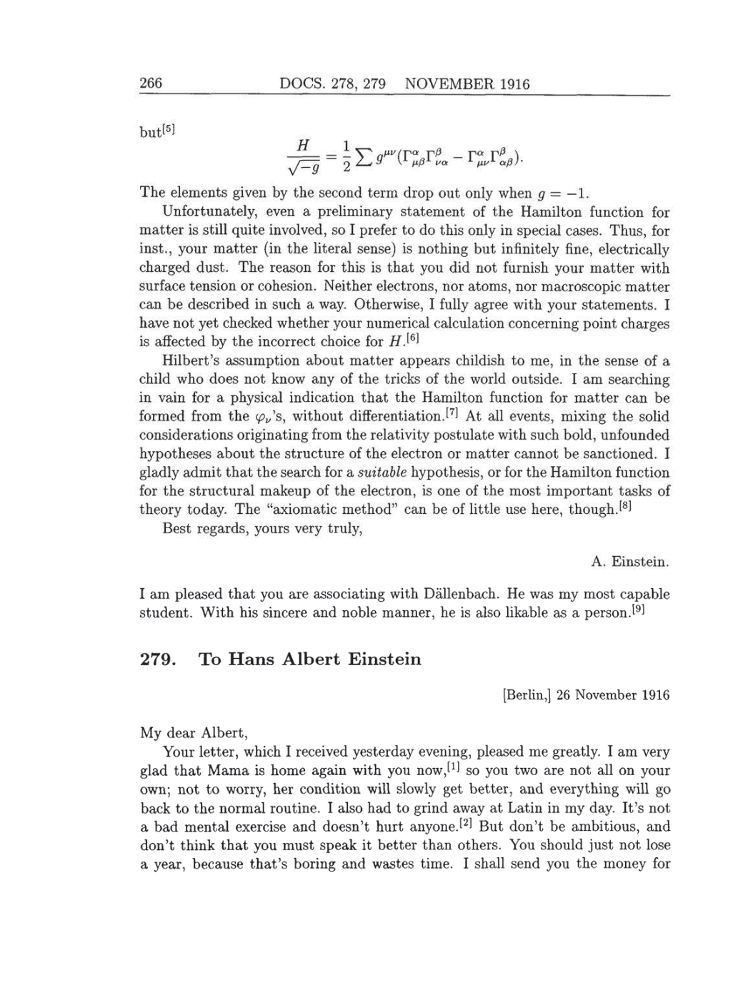 Volume 8: The Berlin Years: Correspondence, 1914-1918 (English translation supplement) page 266