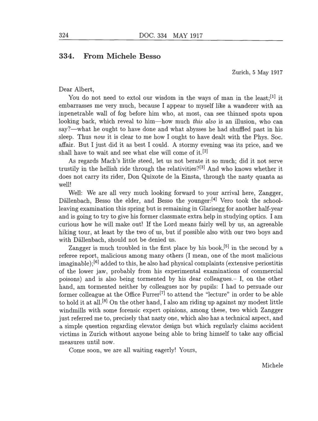 Volume 8: The Berlin Years: Correspondence, 1914-1918 (English translation supplement) page 324