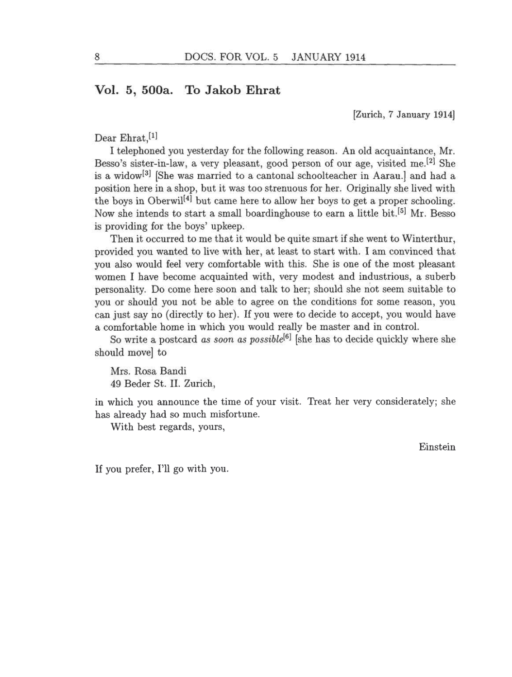 Volume 8: The Berlin Years: Correspondence, 1914-1918 (English translation supplement) page 8