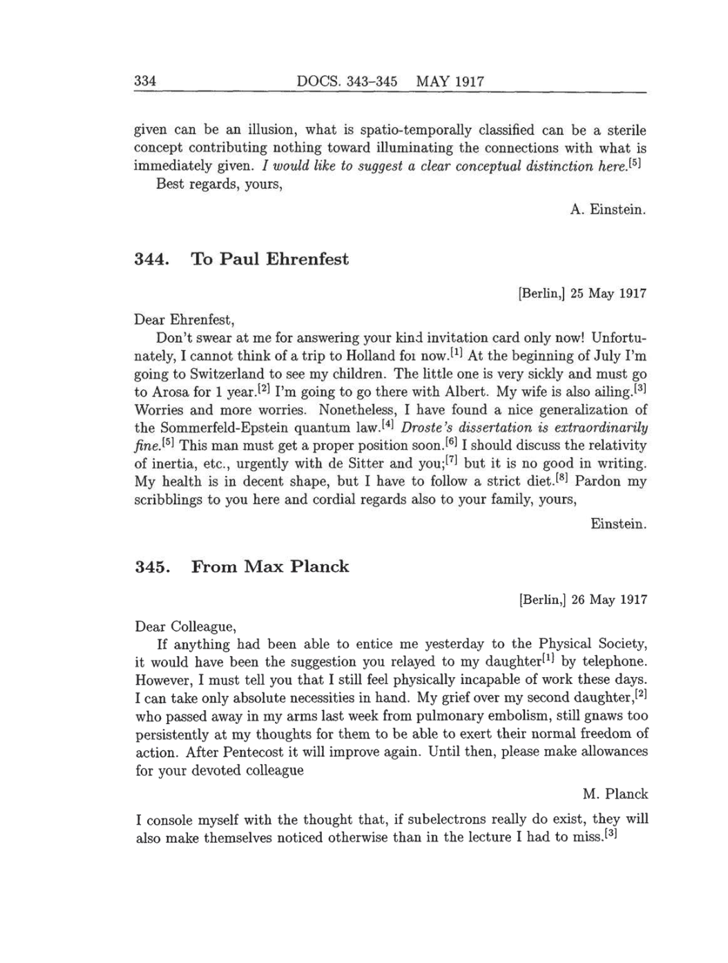Volume 8: The Berlin Years: Correspondence, 1914-1918 (English translation supplement) page 334