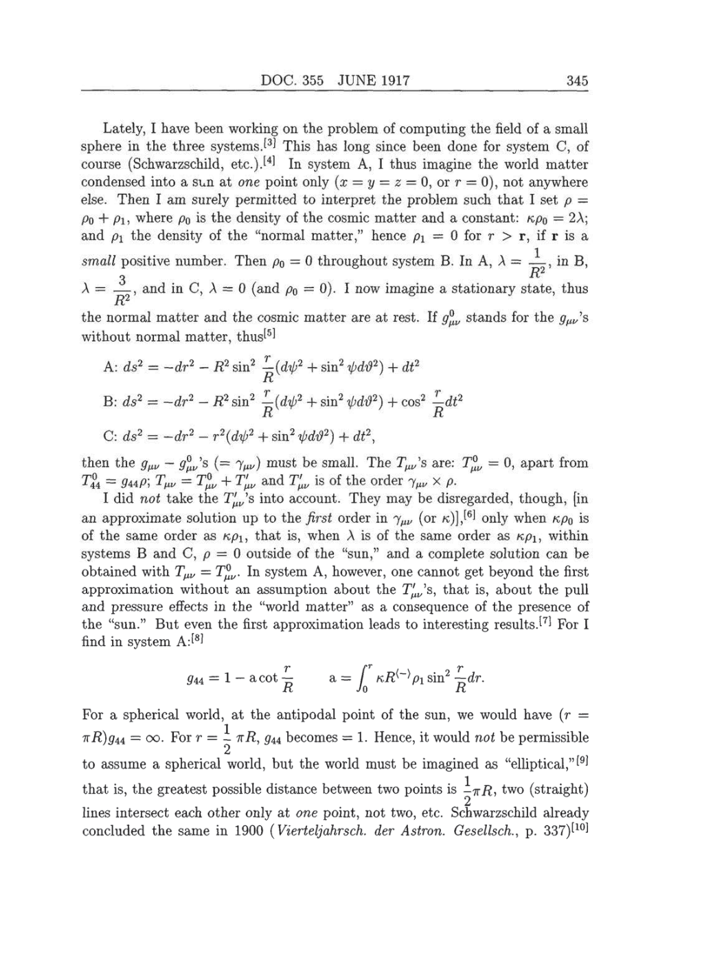 Volume 8: The Berlin Years: Correspondence, 1914-1918 (English translation supplement) page 345