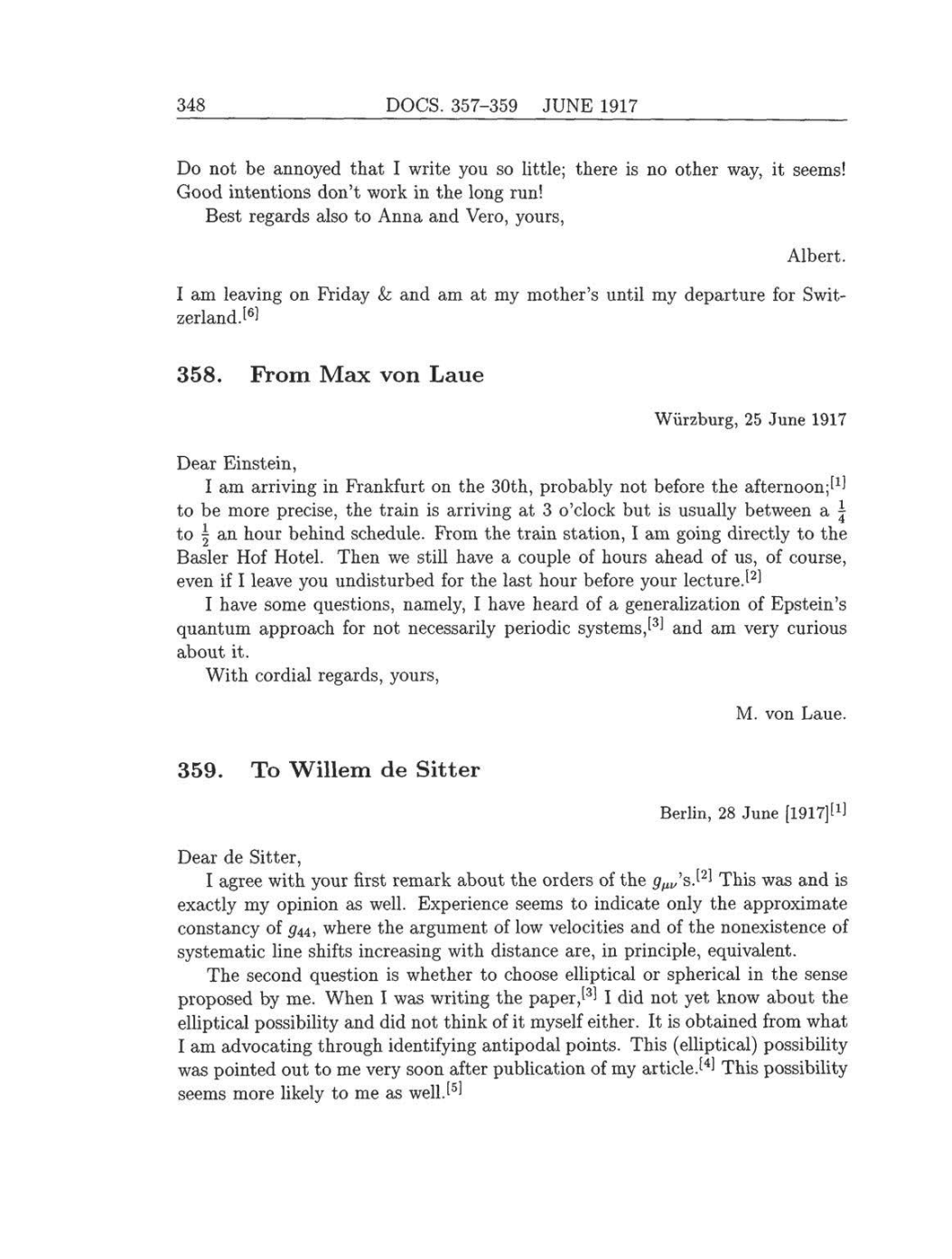 Volume 8: The Berlin Years: Correspondence, 1914-1918 (English translation supplement) page 348
