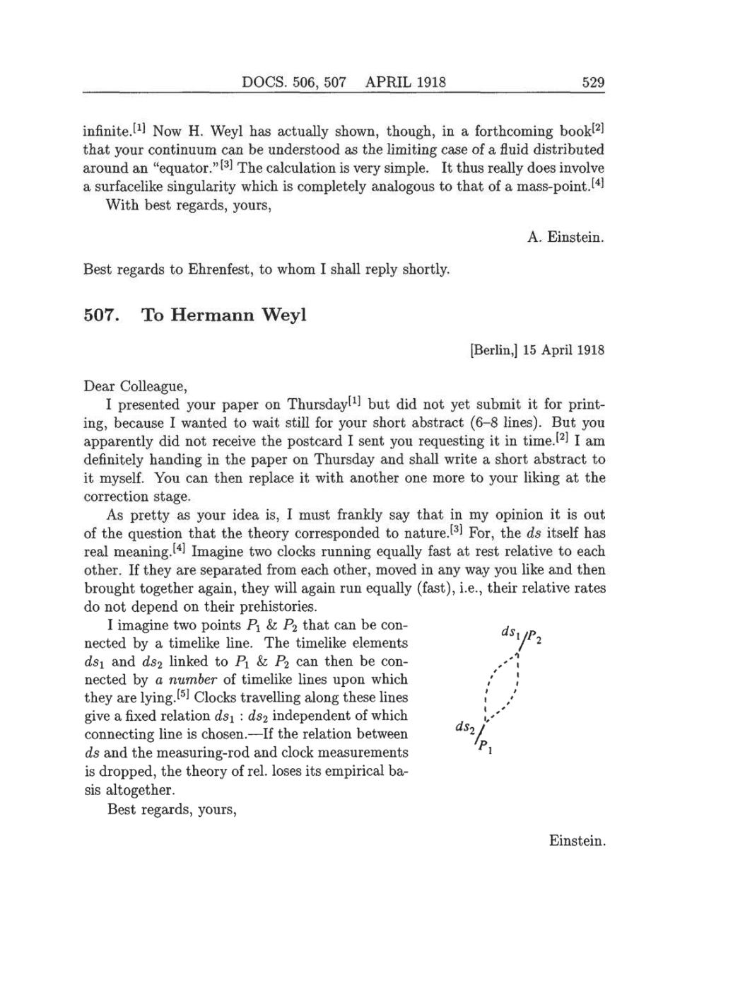 Volume 8: The Berlin Years: Correspondence, 1914-1918 (English translation supplement) page 529