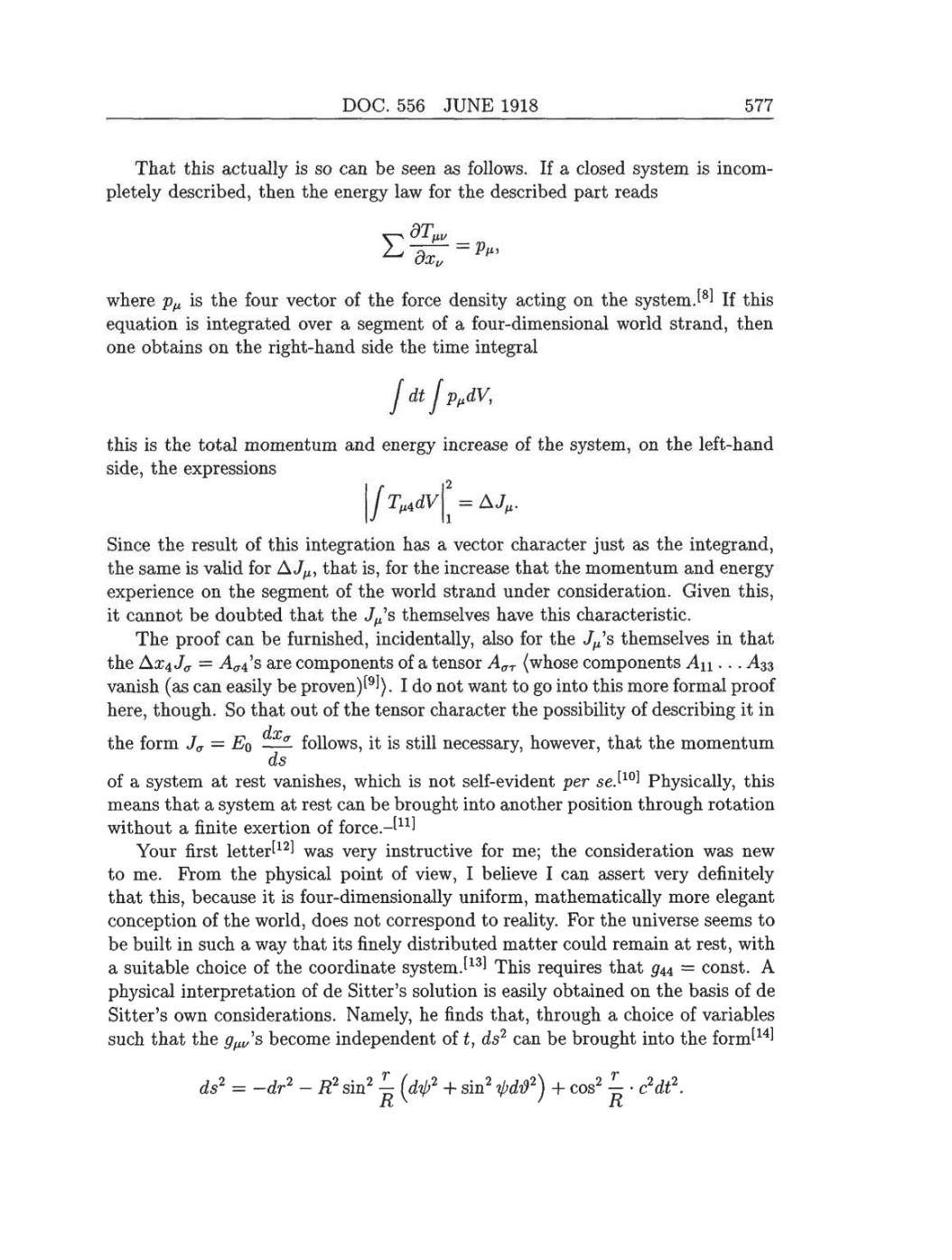 Volume 8: The Berlin Years: Correspondence, 1914-1918 (English translation supplement) page 577