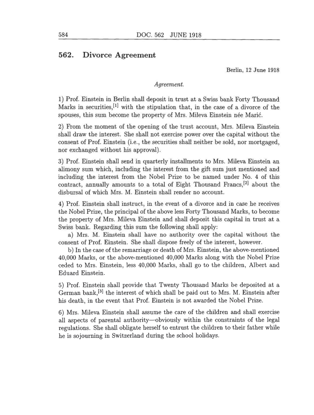 Volume 8: The Berlin Years: Correspondence, 1914-1918 (English translation supplement) page 584