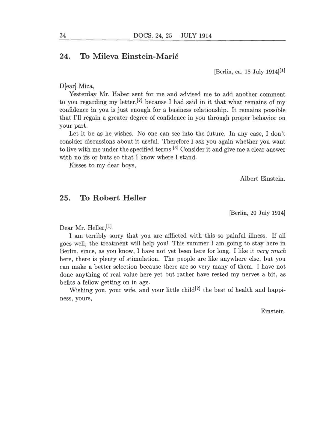 Volume 8: The Berlin Years: Correspondence, 1914-1918 (English translation supplement) page 34