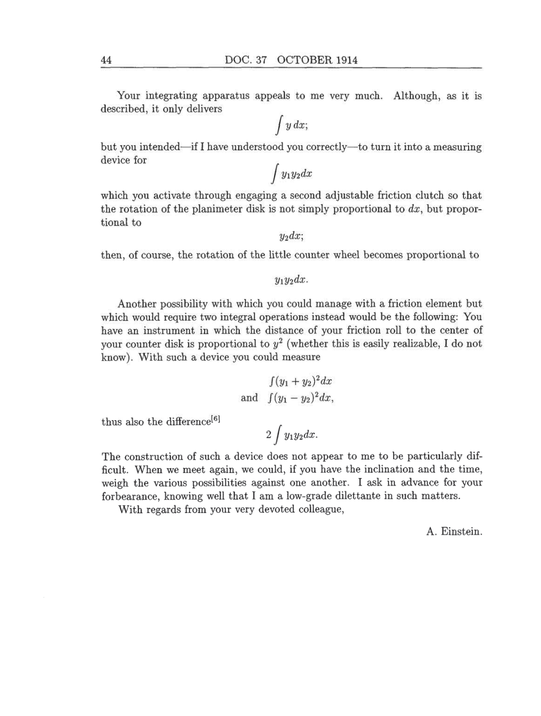 Volume 8: The Berlin Years: Correspondence, 1914-1918 (English translation supplement) page 44
