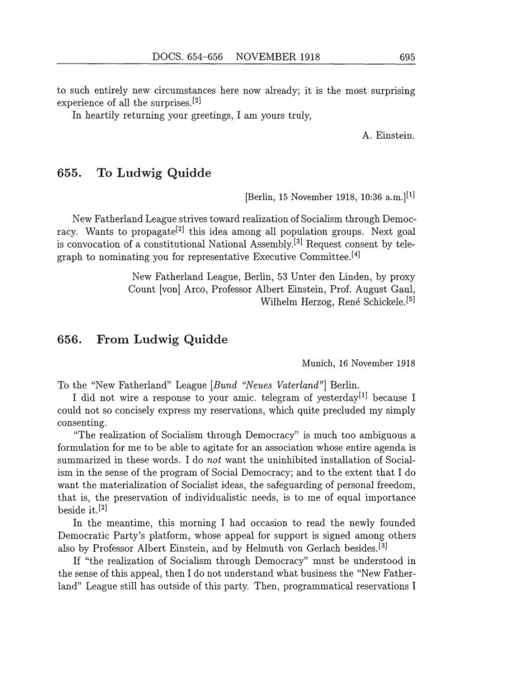 Volume 8: The Berlin Years: Correspondence, 1914-1918 (English translation supplement) page 695