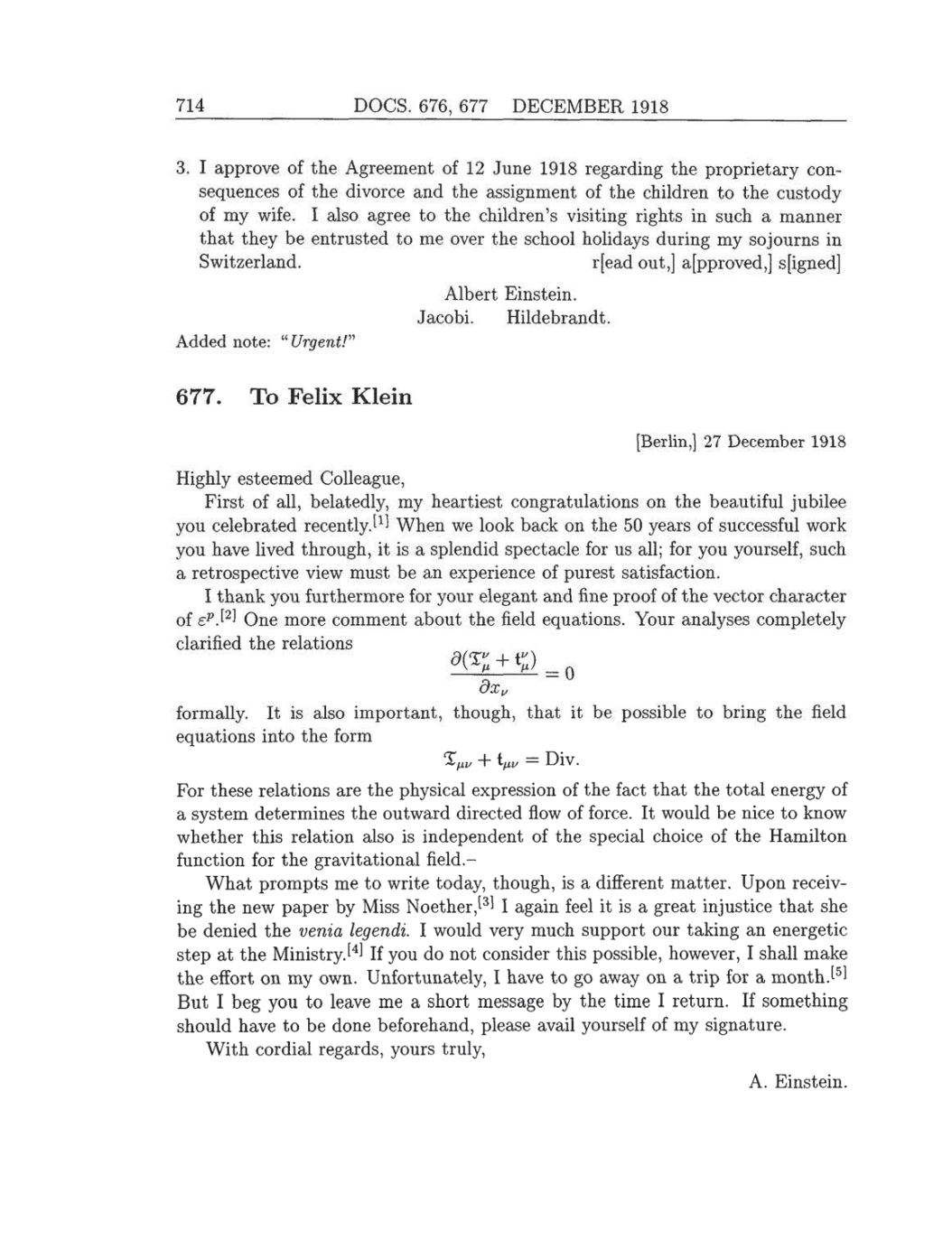 Volume 8: The Berlin Years: Correspondence, 1914-1918 (English translation supplement) page 6